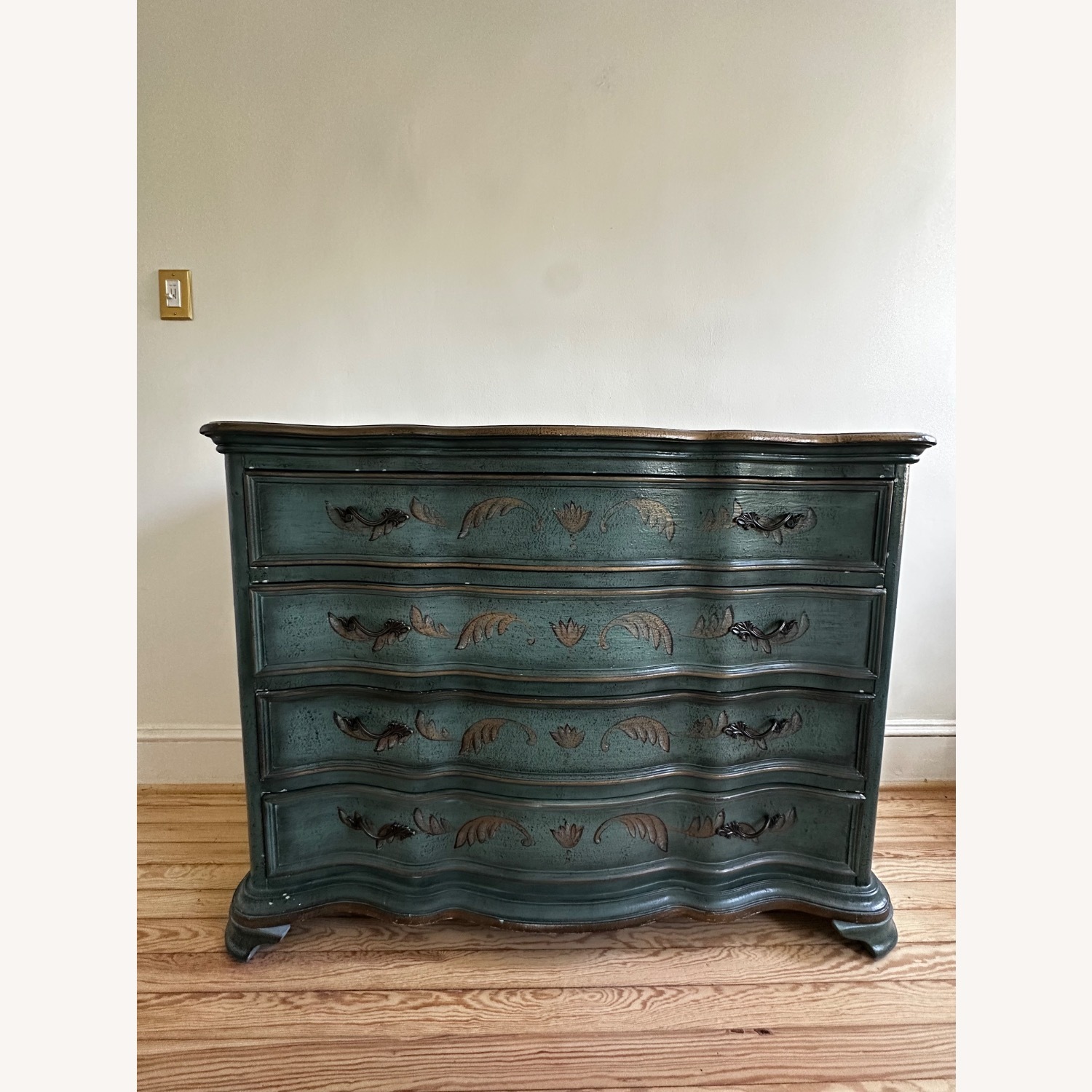 Hand Painted Solid Wood Dresser - image-1