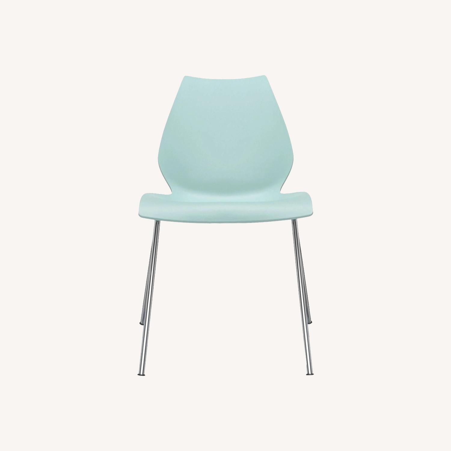 Set of 4 Kartell Maui Chairs in Blue - image-0