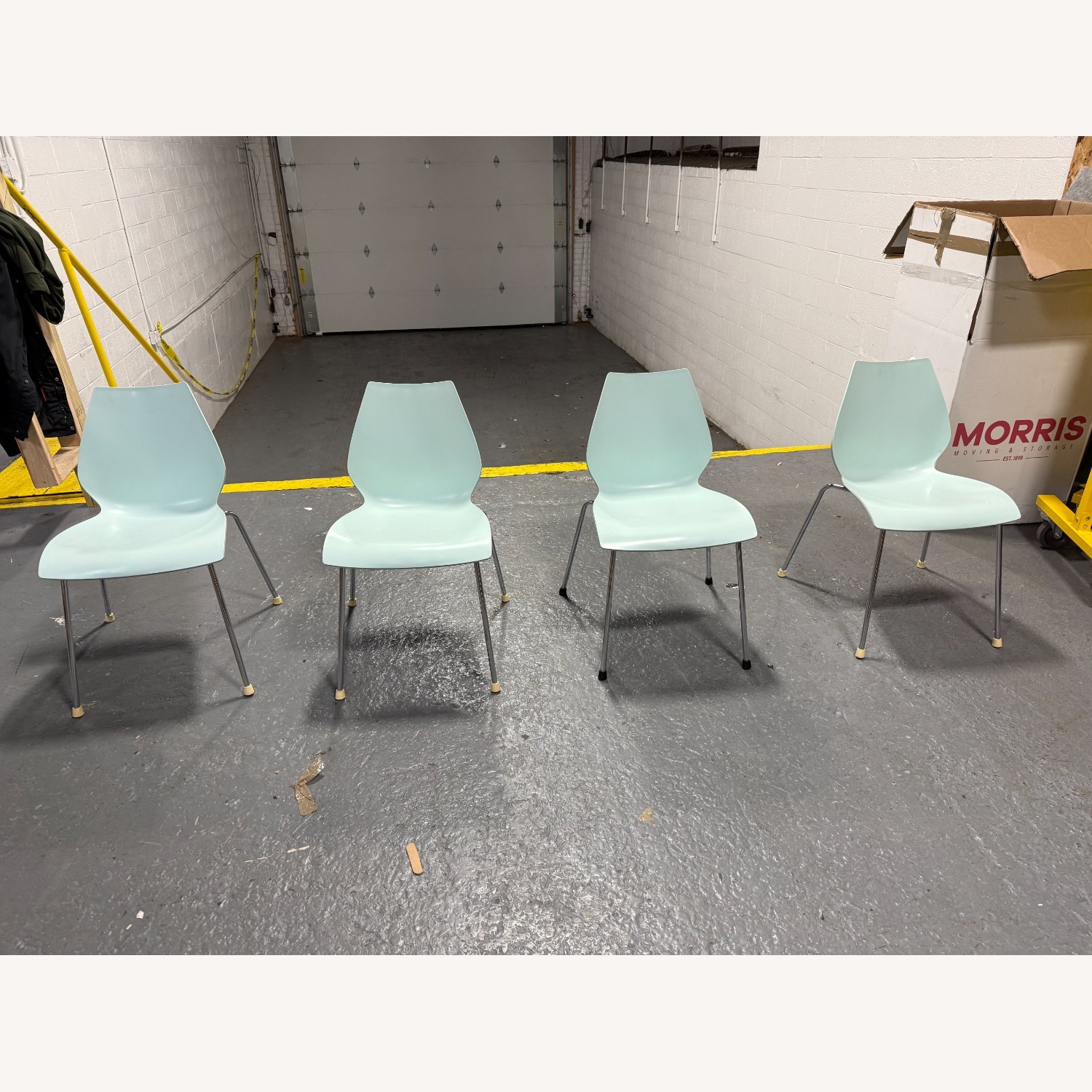 Set of 4 Kartell Maui Chairs in Blue - image-10
