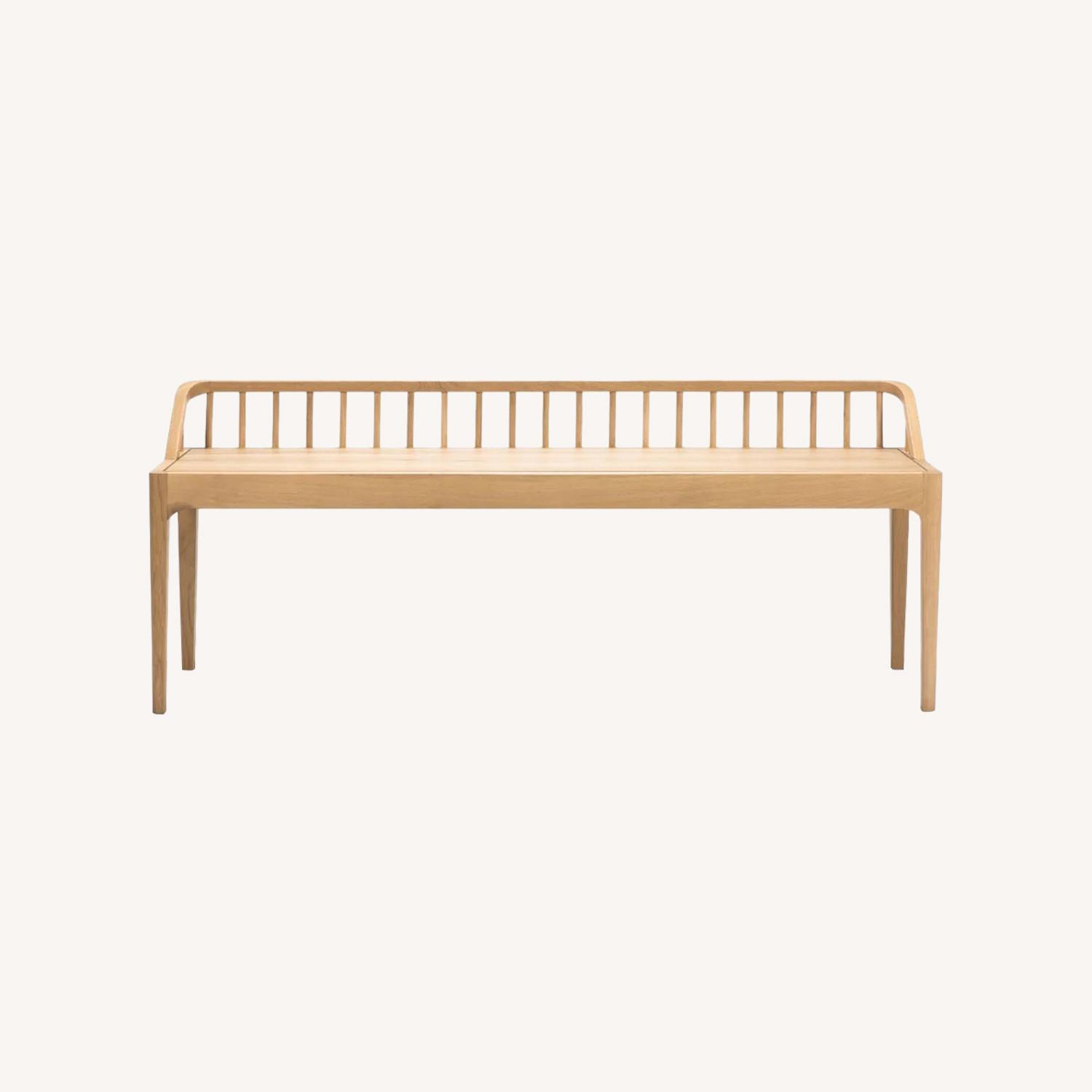 Modern Nordic Oak Bench | Ethnicraft Spindle - image-0