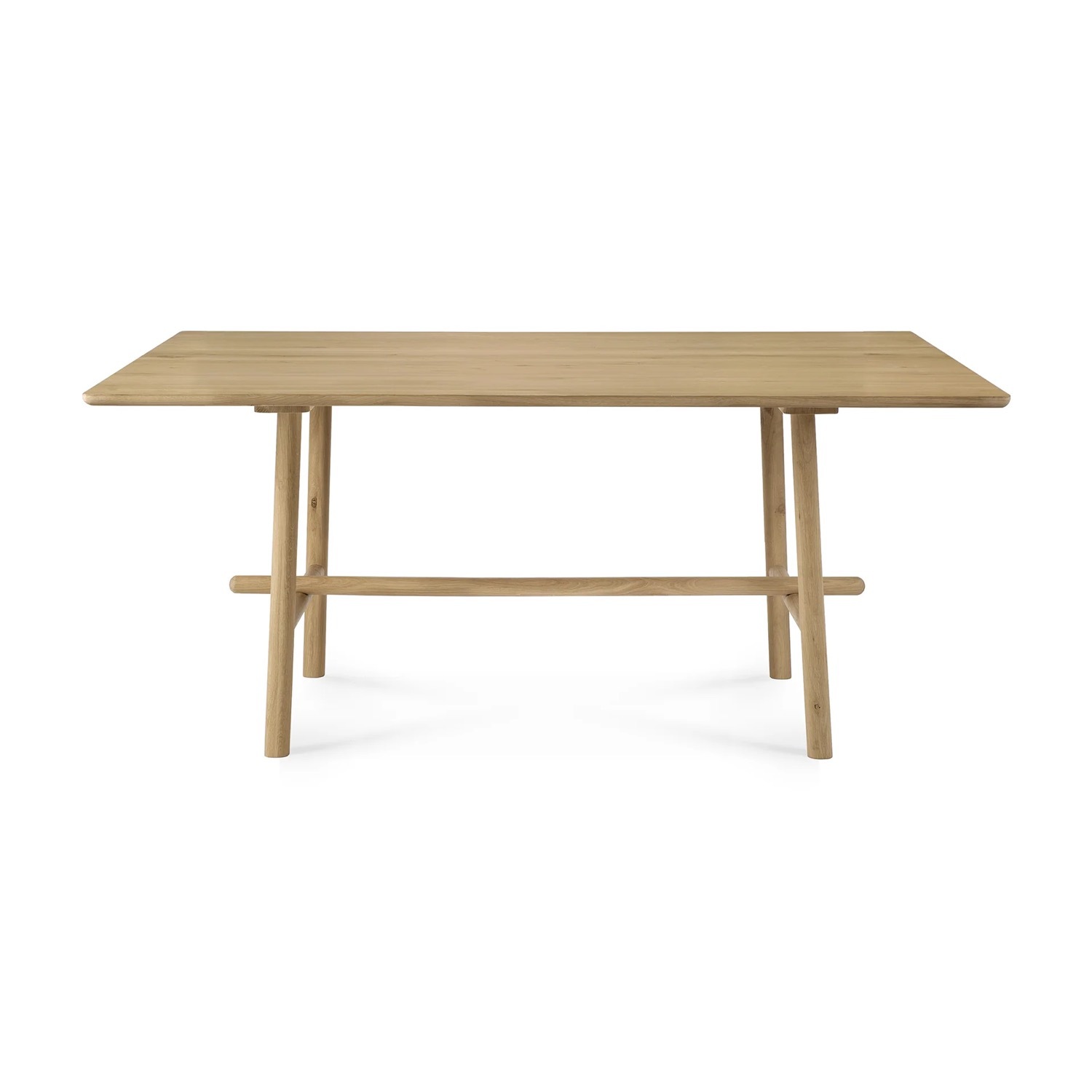 Oak Profile Dining Table Varnished - image-2