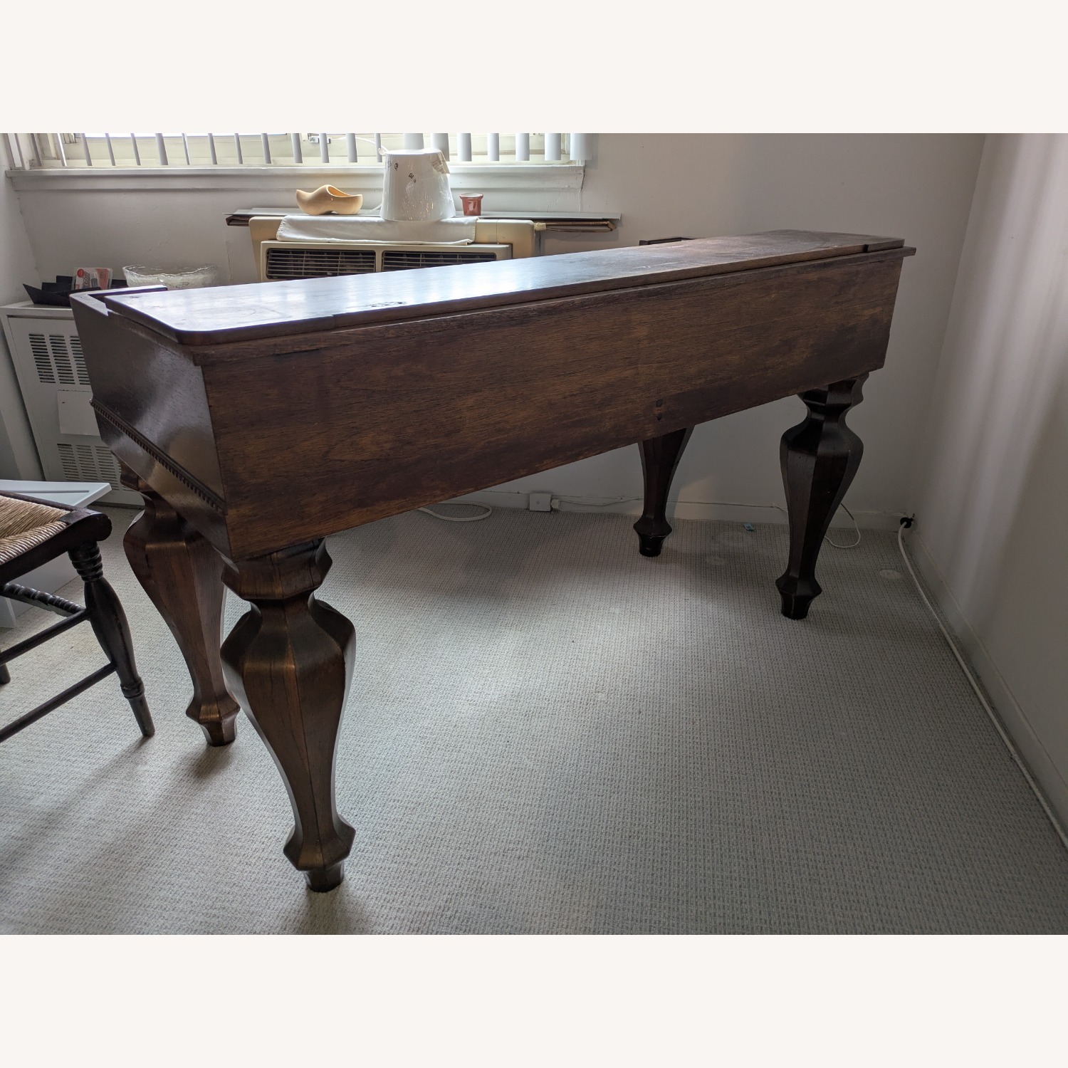 Antique Spinet Desk with Chair - image-5