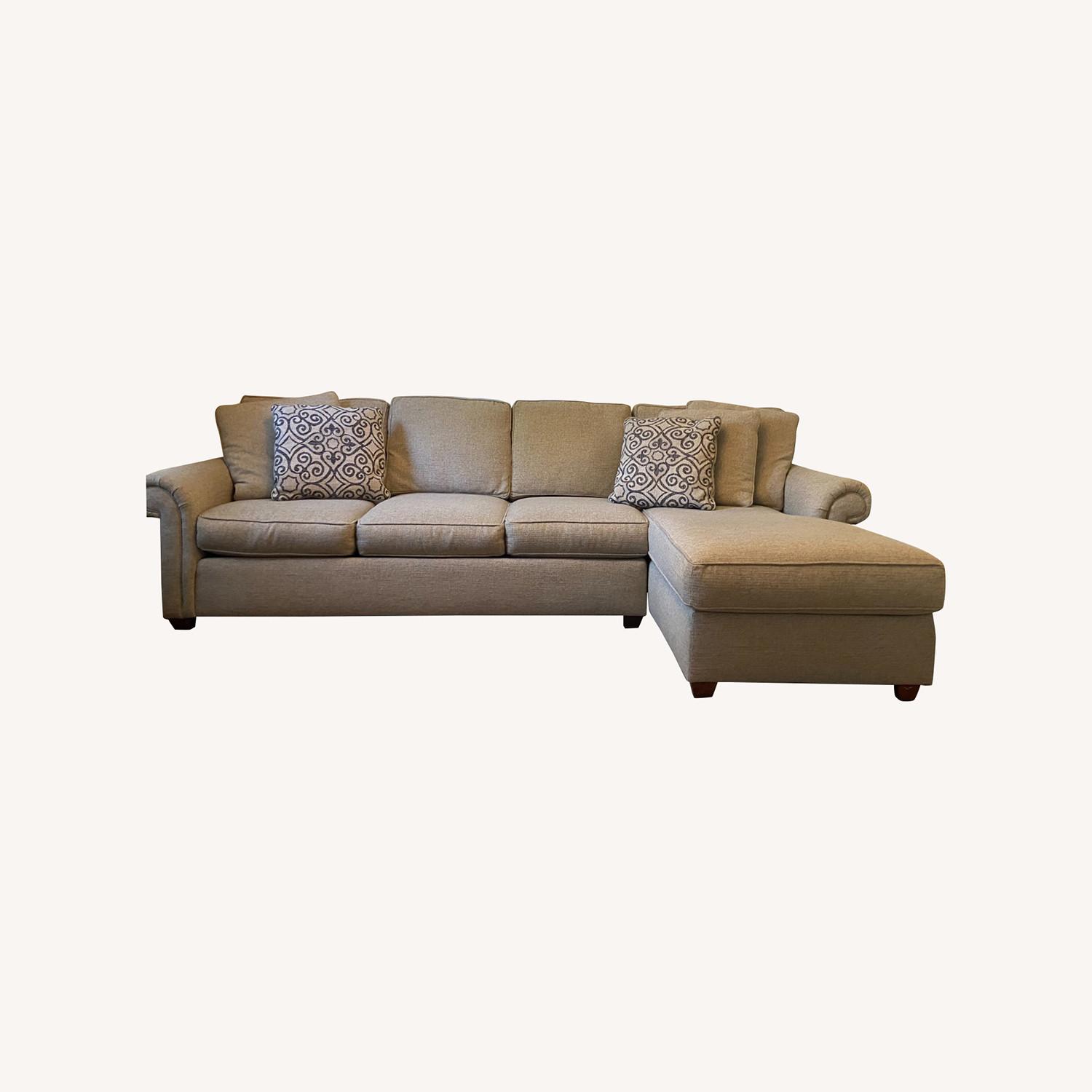 American Furniture Two piece Sectional with Chaise - image-0