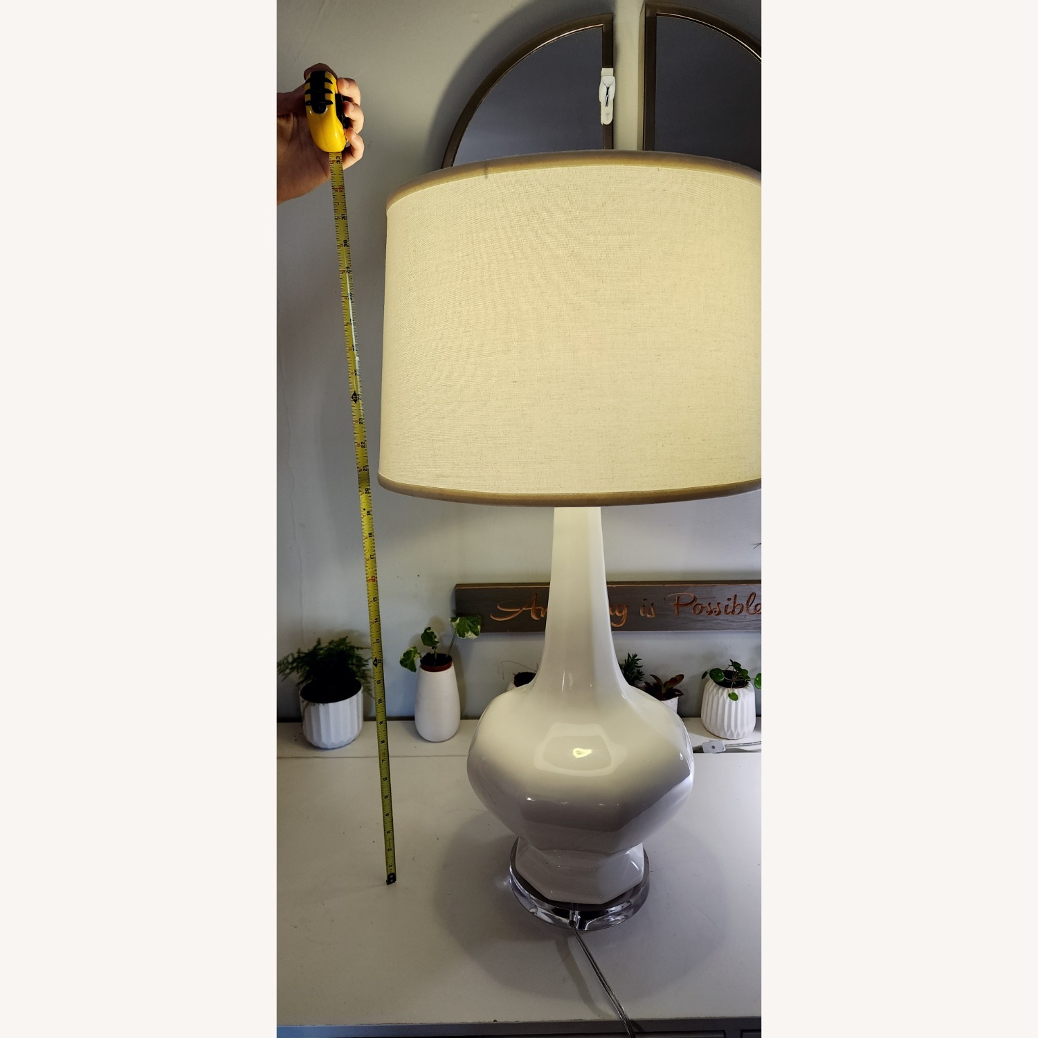 Bassett Mirror Company White Table Lamp - image-4