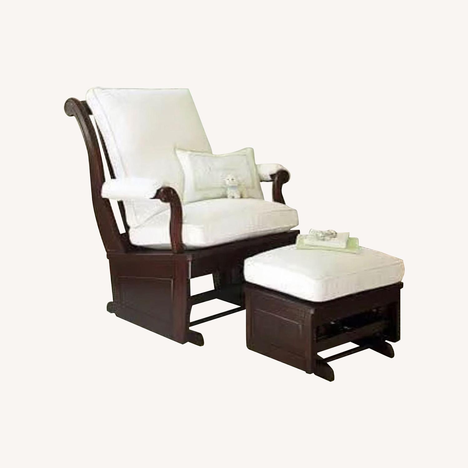 Larkin Spindle Rocker Pottery Barn Kids Larkin Rocking Chair and Ottomon - AptDeco
