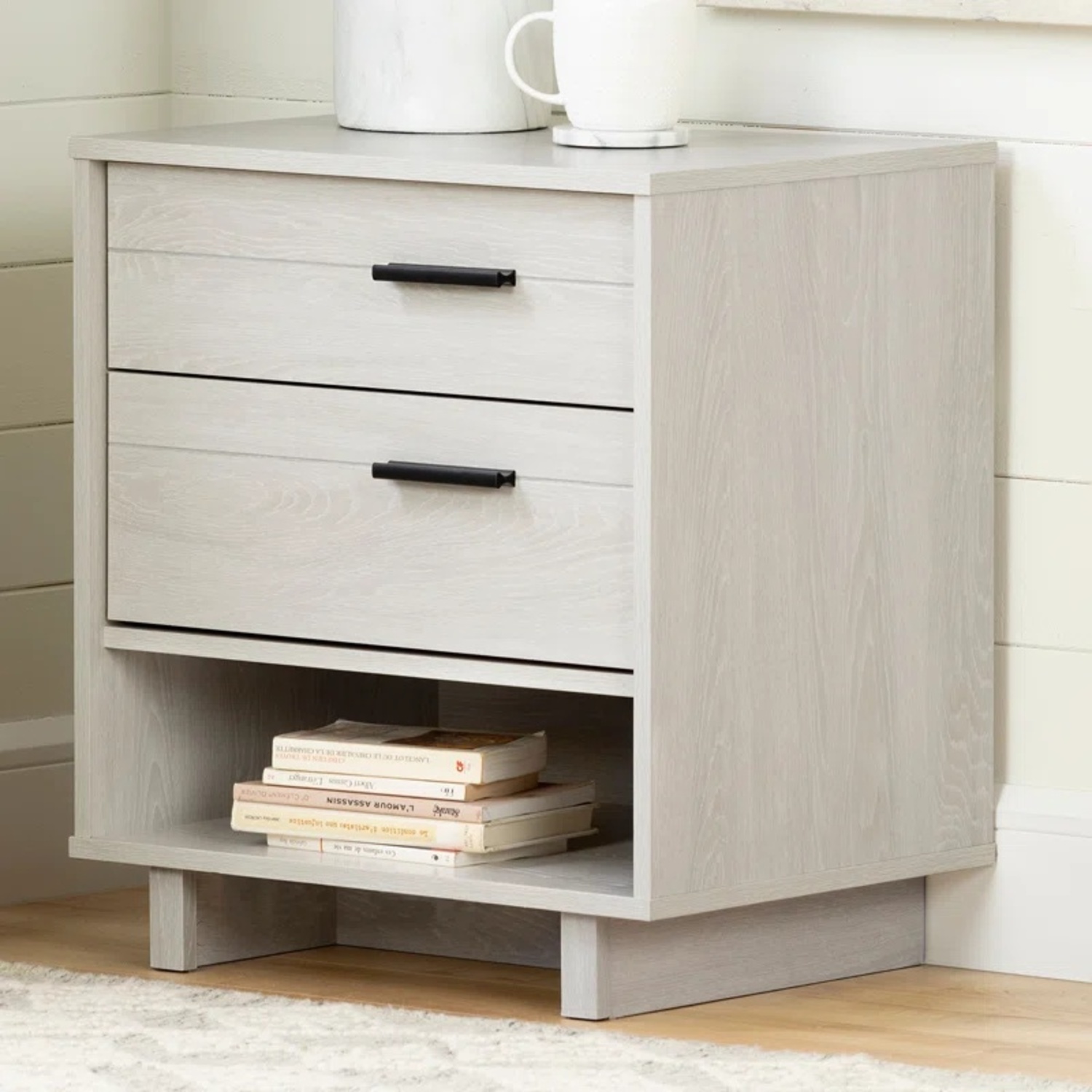 South Shore Flynn Nightstand 1 in Winter Oak - image-4