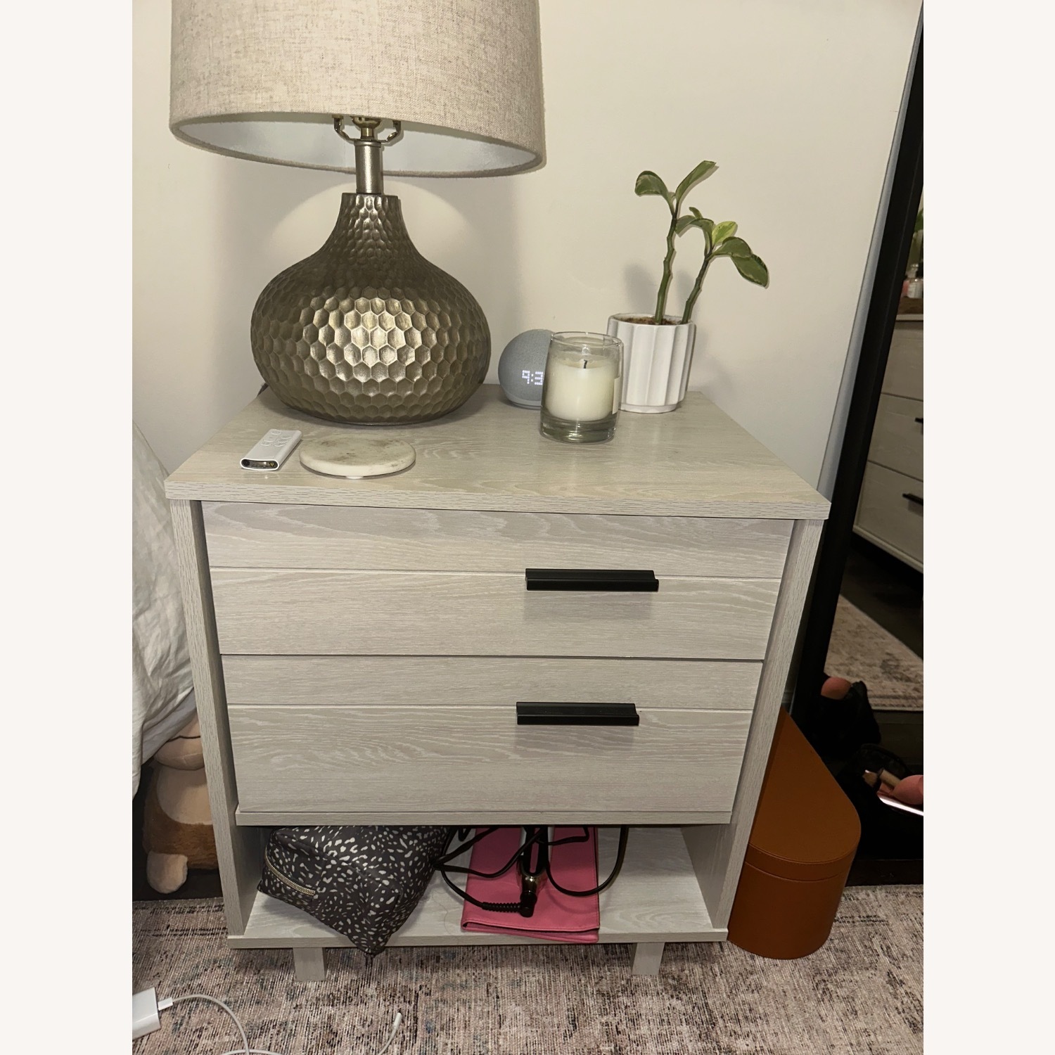 South Shore Flynn Nightstand 1 in Winter Oak - image-1