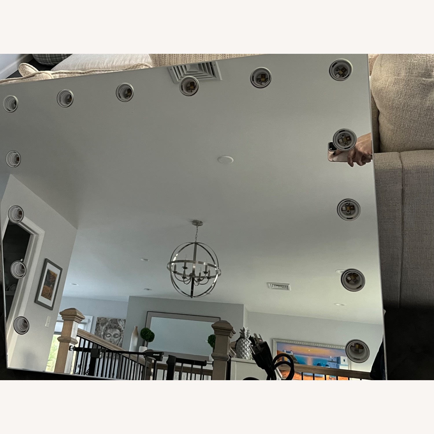 Keuna Rectangle LED Metal Mirror - image-1