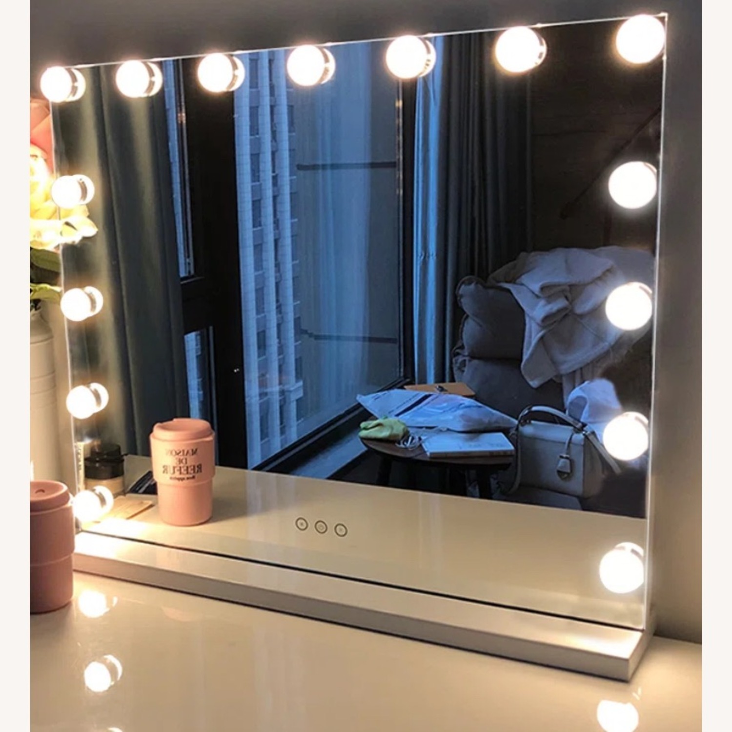 Keuna Rectangle LED Metal Mirror - image-2