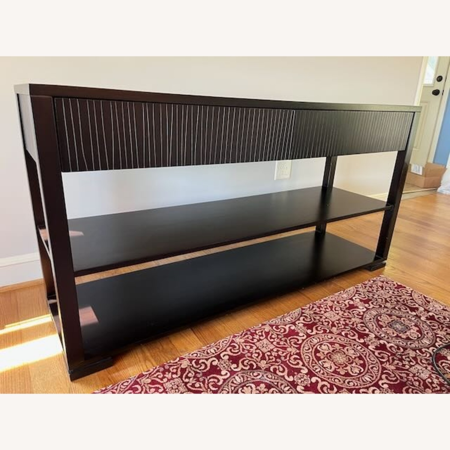 Indo Puri Garis Console Table in Dark Chocolate - image-9