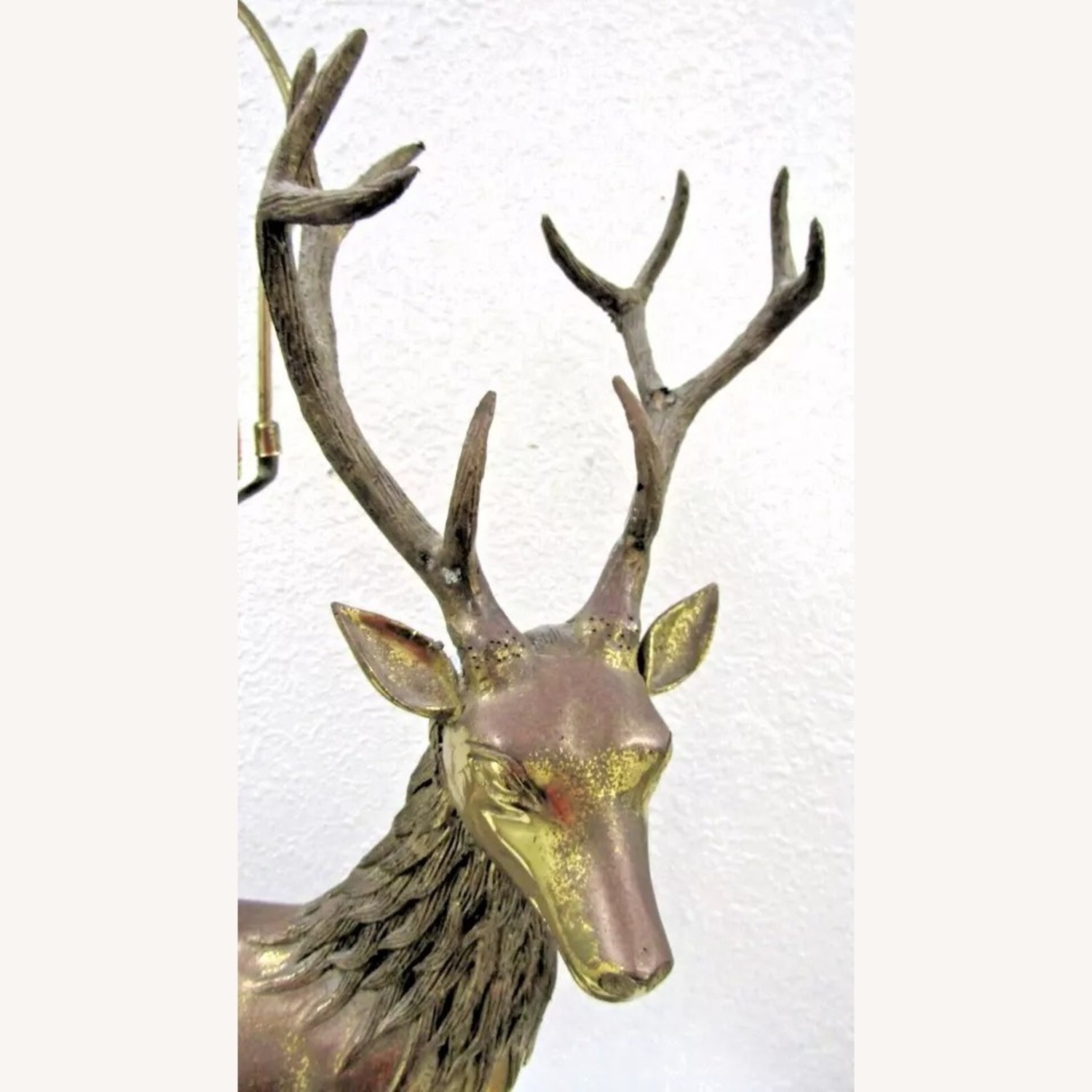 Vintage LaBarge Solid Brass Deer Table Lamp - image-13
