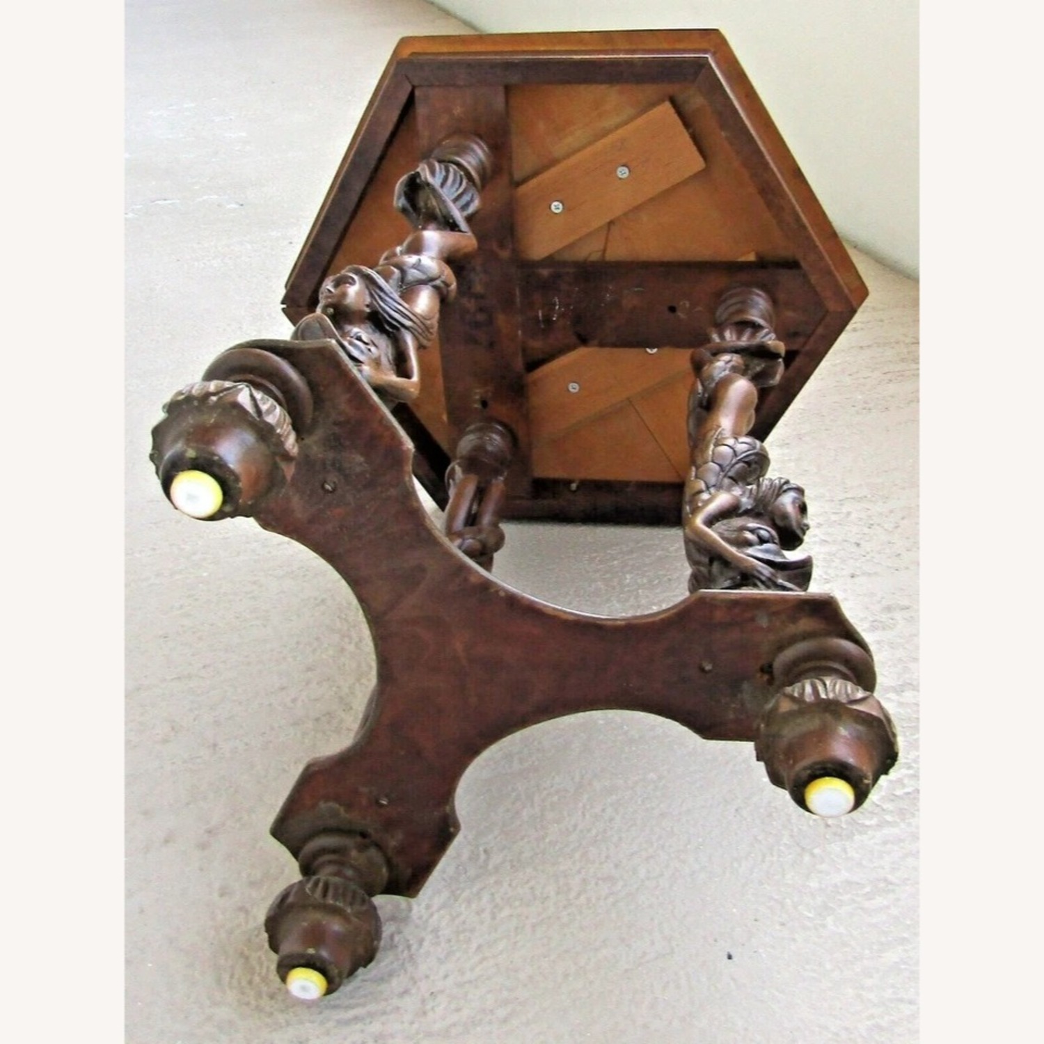 Italian Renaissance Antique Carved Walnut Table - image-12
