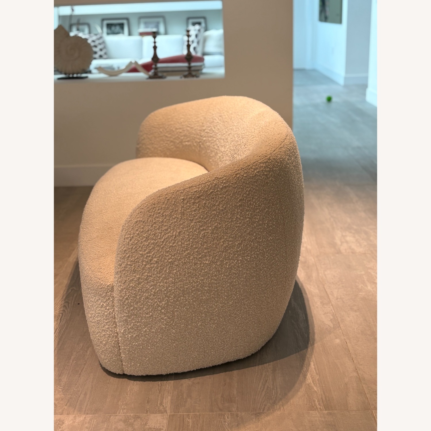 CB2 Gwyenth Boucle Loveseat Ivory - image-4