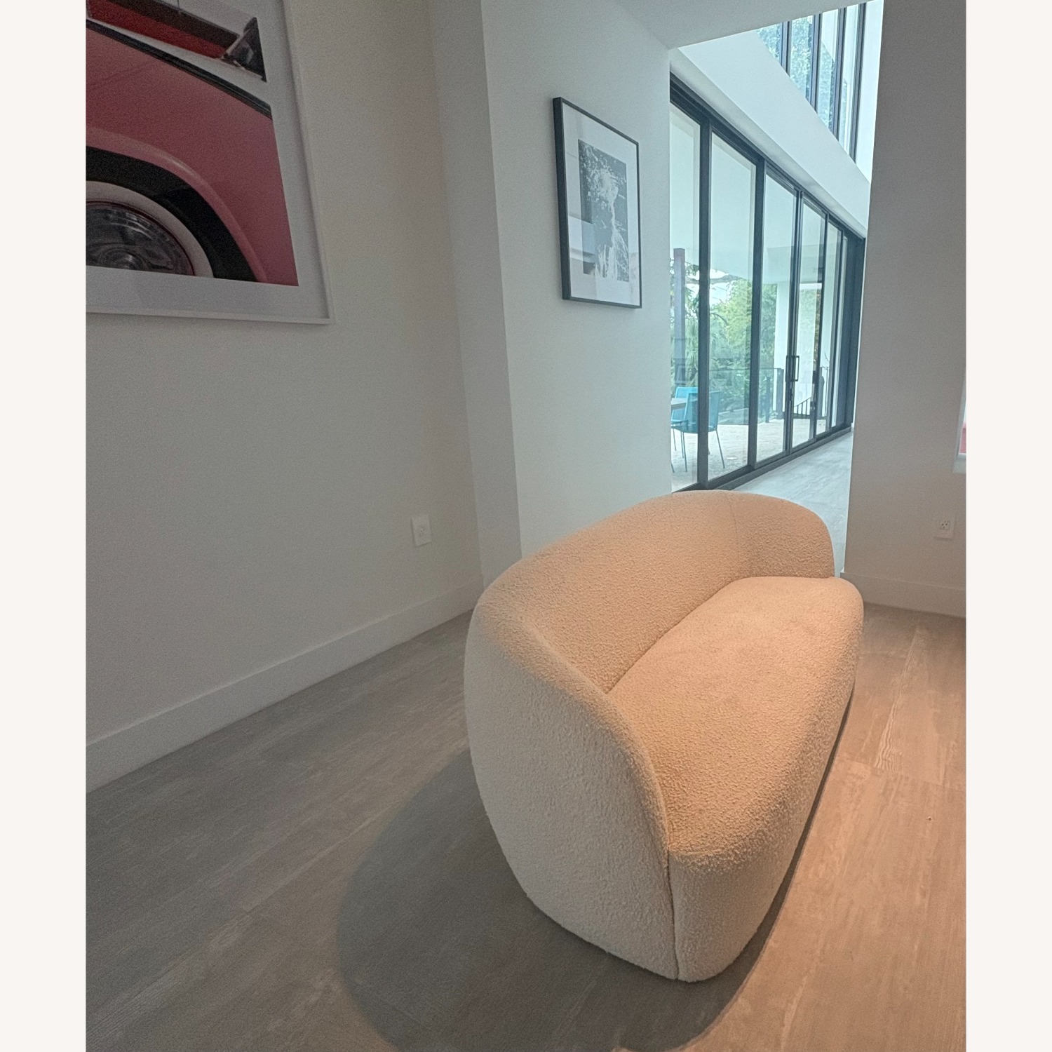 CB2 Gwyenth Boucle Loveseat Ivory - image-8