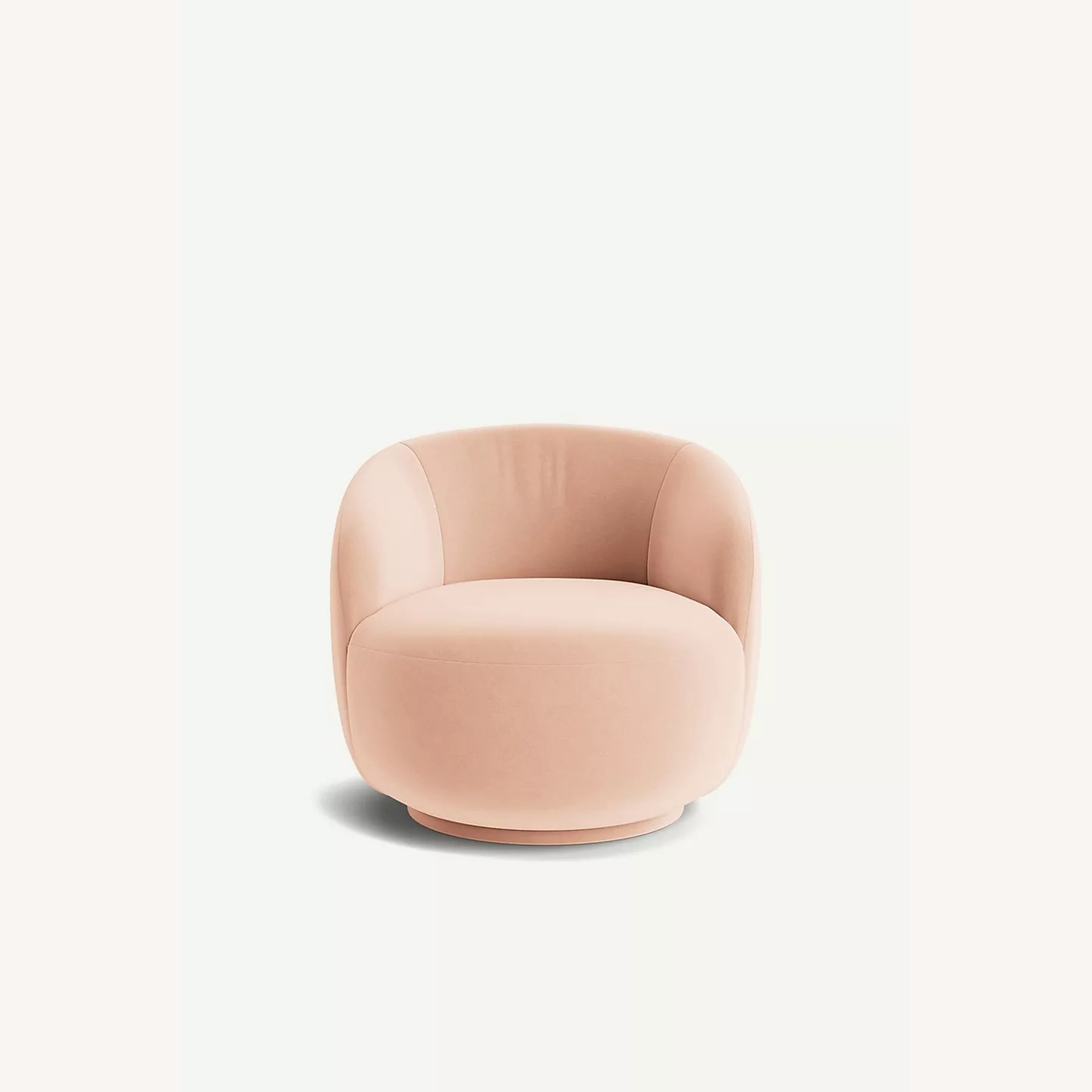 Anthropologie Cosette Pink Swivel Chair - image-5