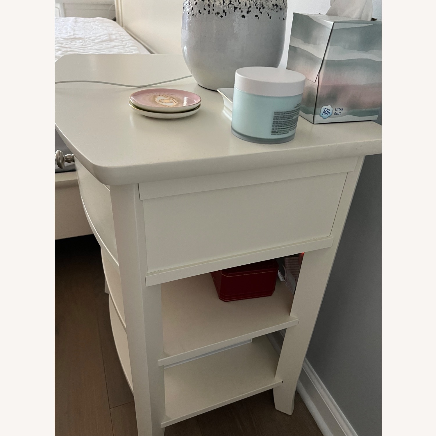 Pottery Barn Chloe White Nightstands - image-4