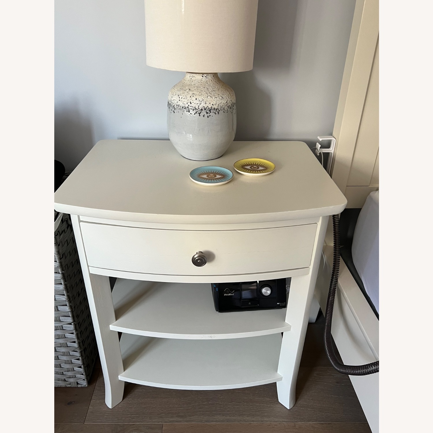 Pottery Barn Chloe White Nightstands - image-2