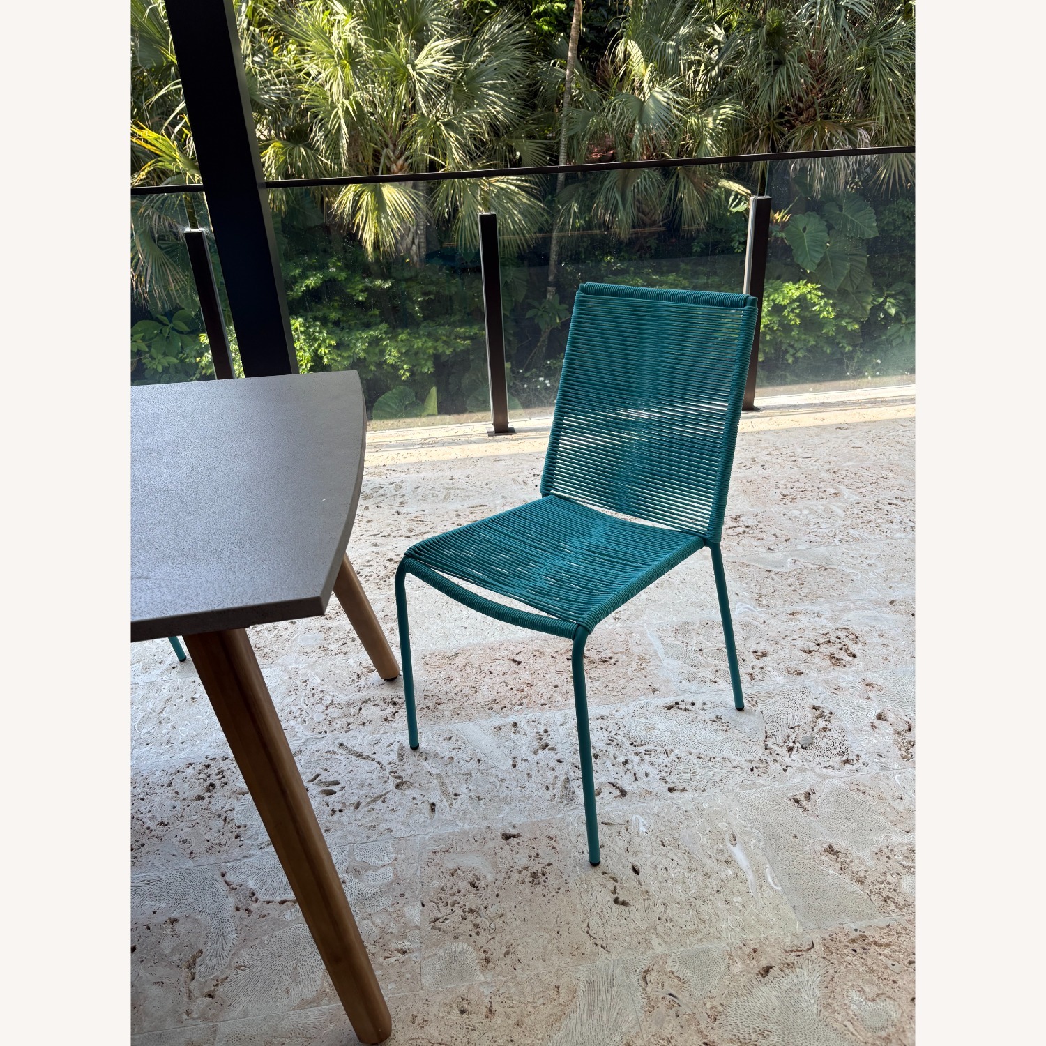 Article Zina Outdoor Chairs - Rare Turquoise - image-4