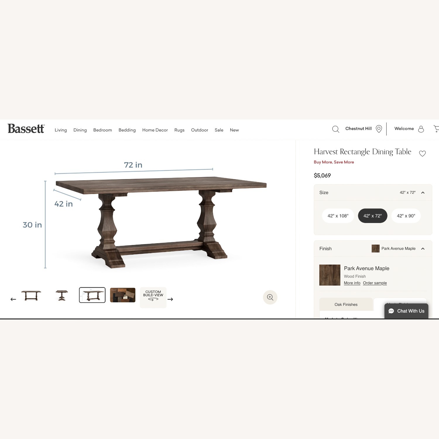 Bassett Bench Made Harvest Dining Table + 6 Chairs - image-6