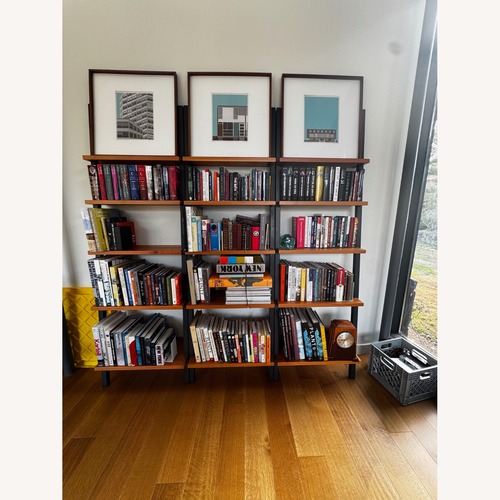 Used Room & Board Leaning Steel Shelves in Wood for sale on AptDeco