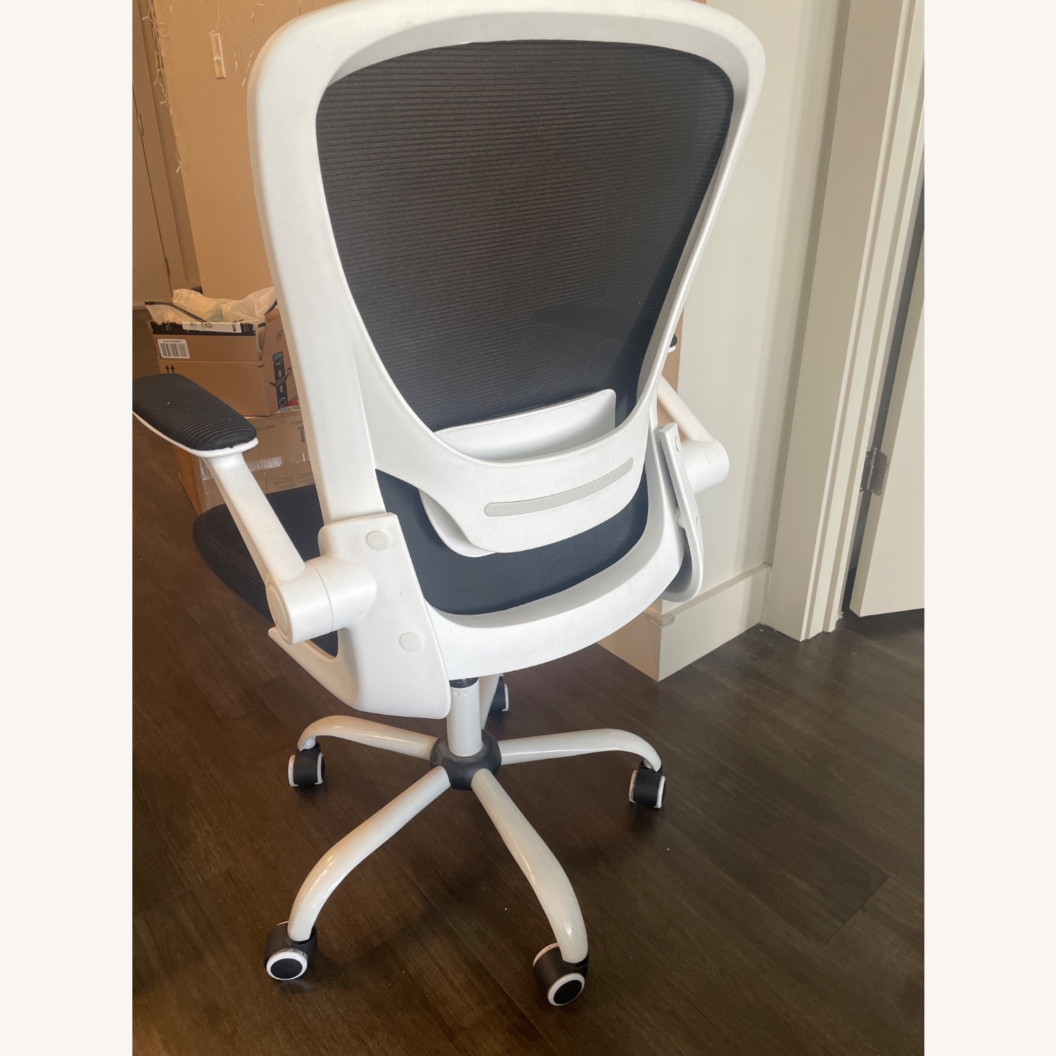 Black/White Ergonomic Office Chair - image-3