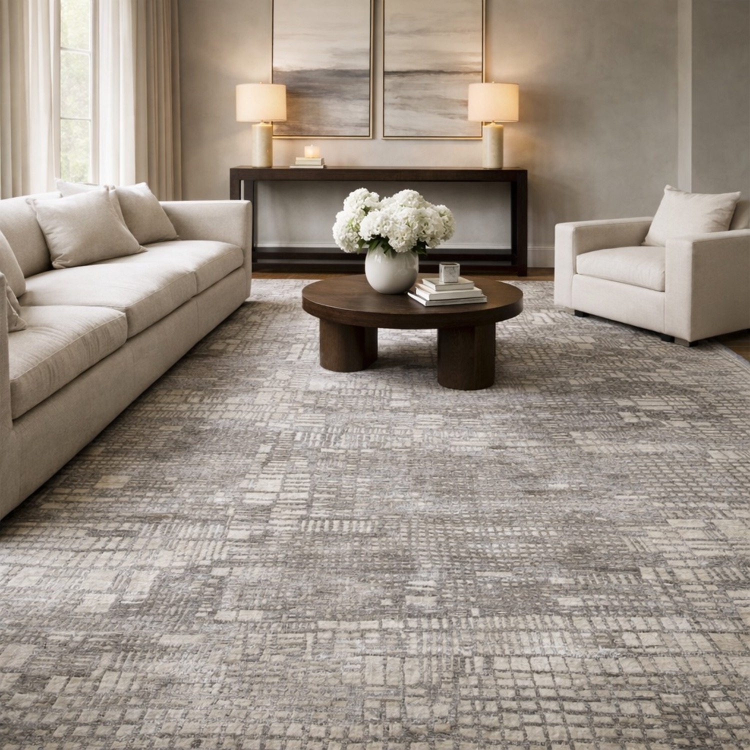 RH Carto Hand-Knotted Rug, 8x10 W Pad - image-0