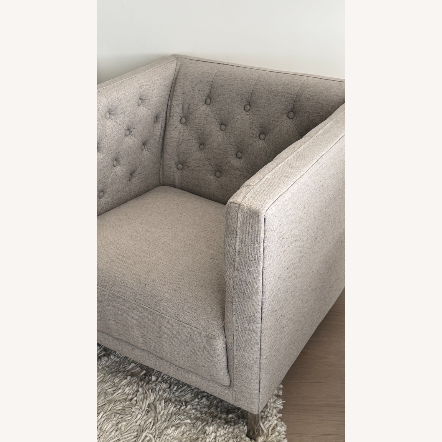 CB2 Savile Chair Grey - image-2