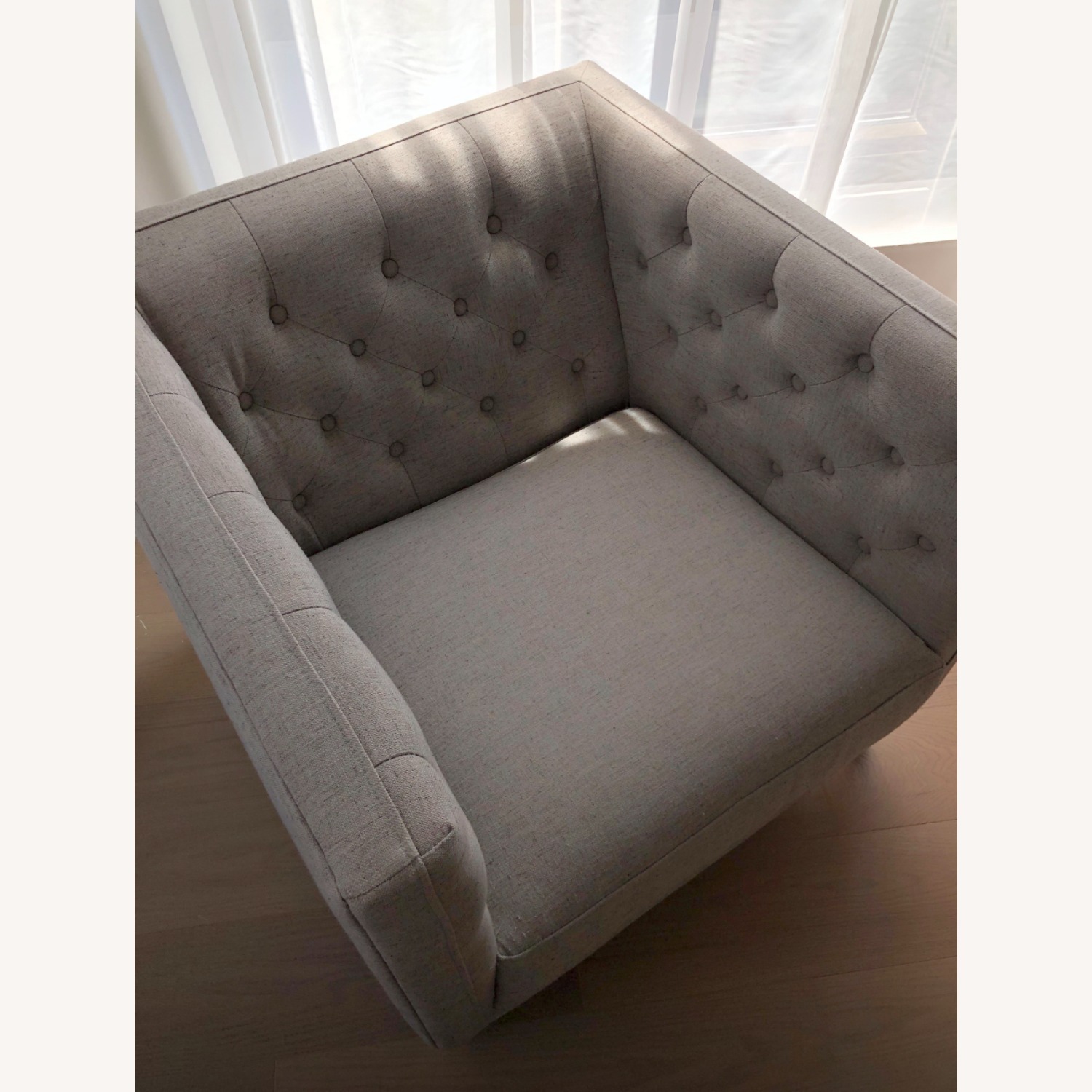 CB2 Savile Chair Grey - image-4