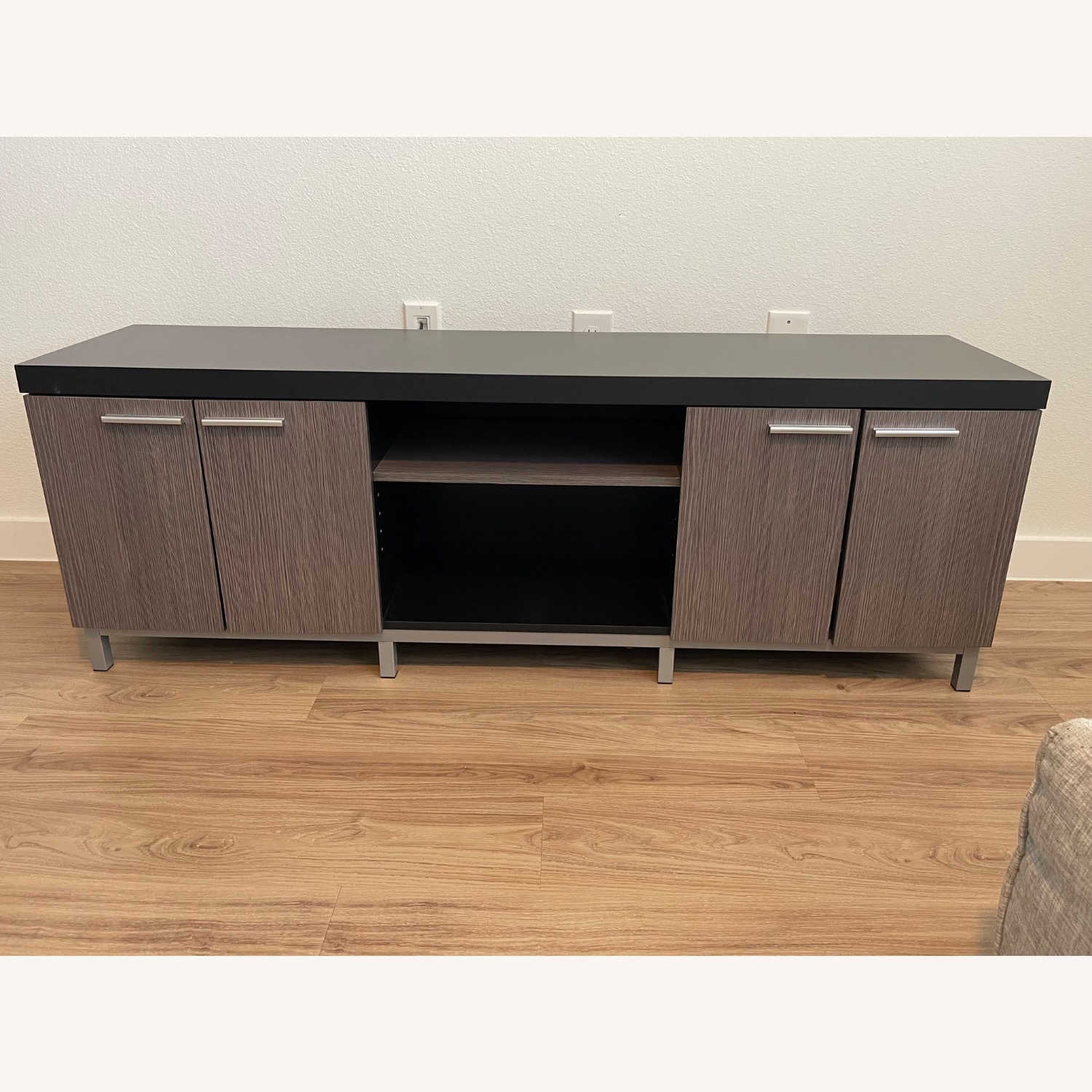 Basiran Black and Gray TV Stand - image-1