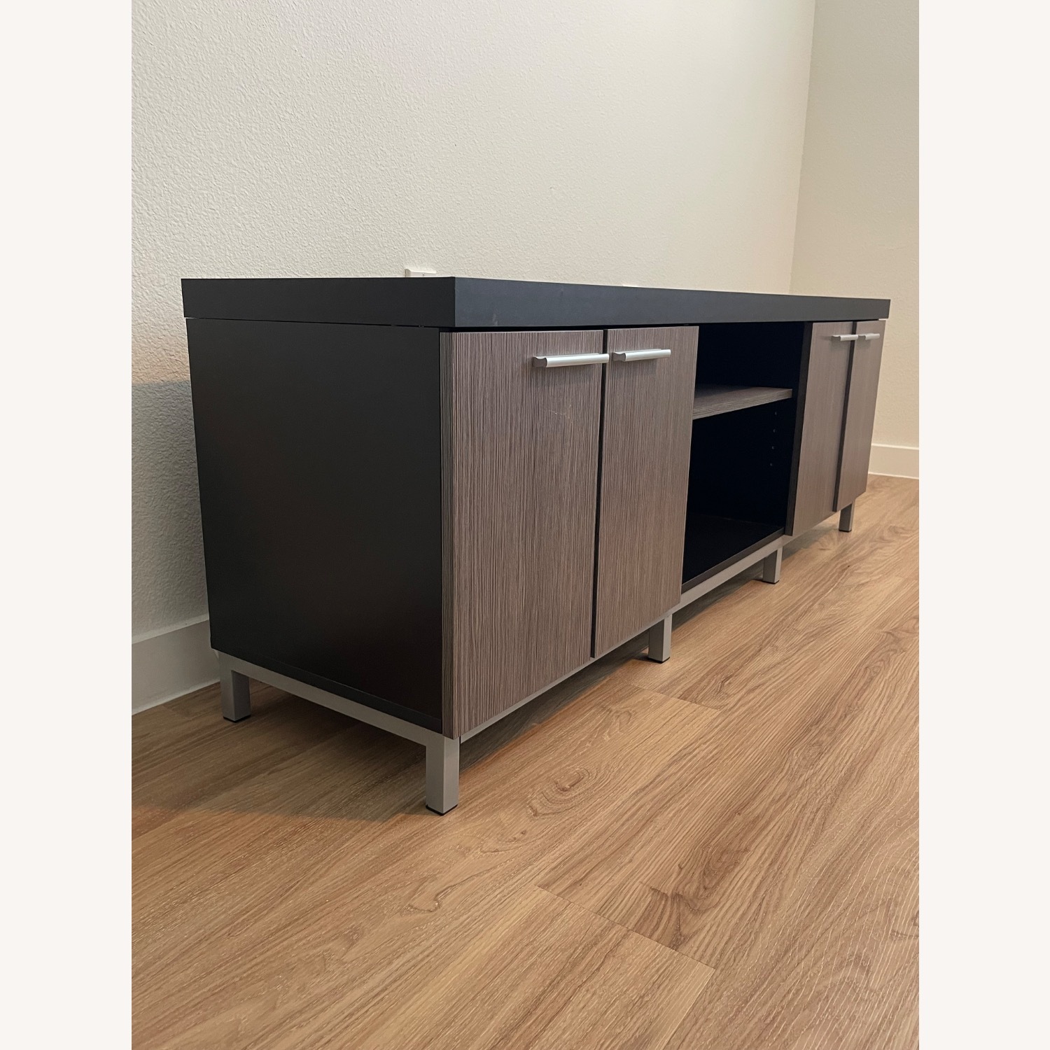 Basiran Black and Gray TV Stand - image-2