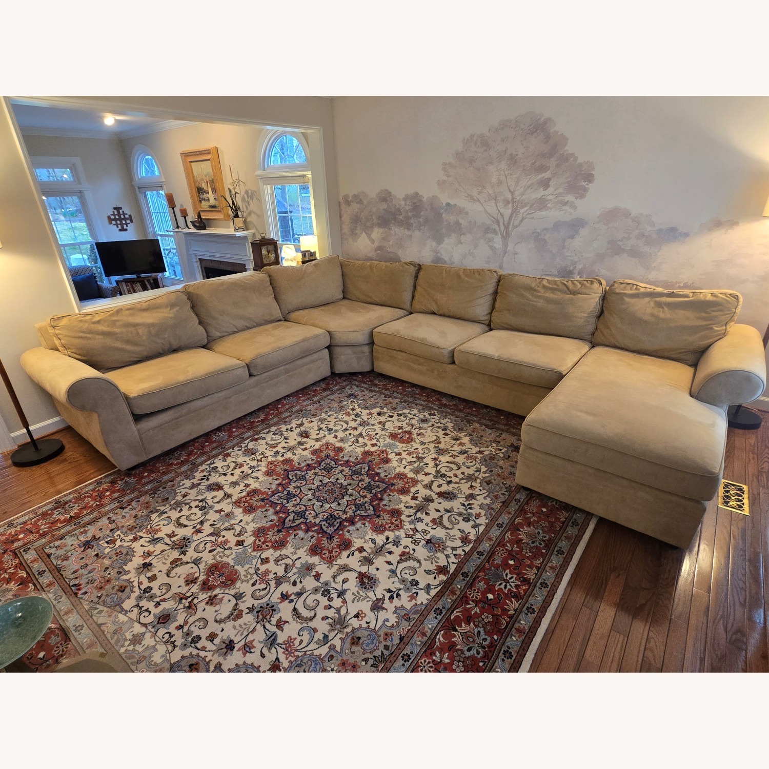 Pottery Barn Pearce 4-Piece Wedge Chaise Sectional - image-1