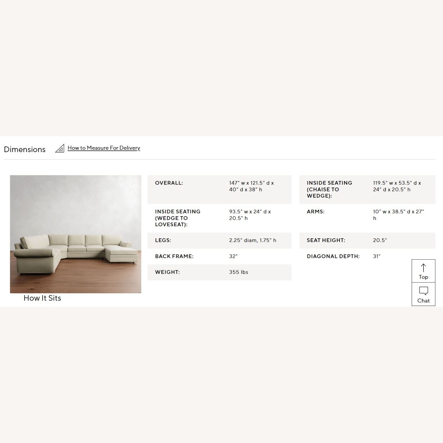 Pottery Barn Pearce 4-Piece Wedge Chaise Sectional - image-7