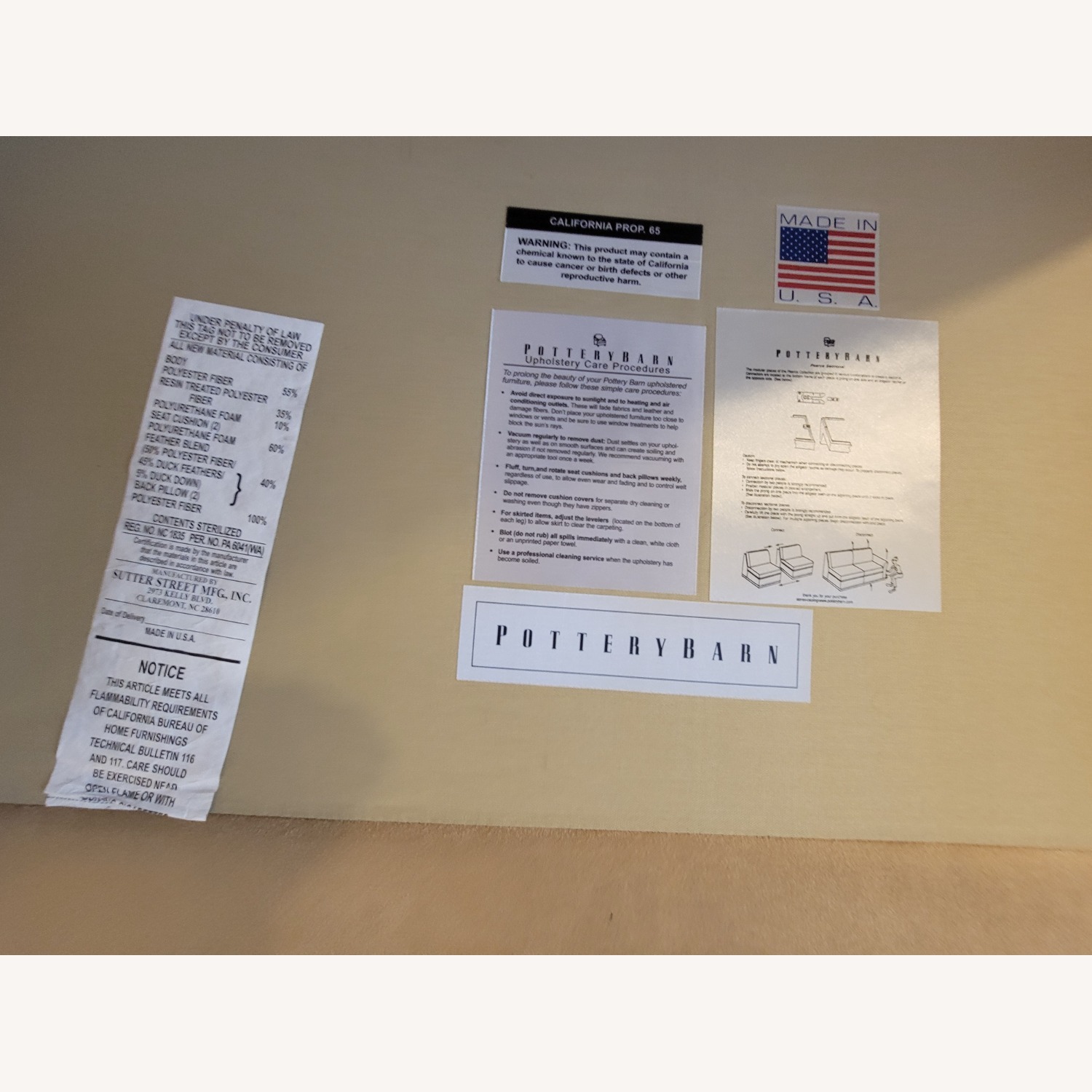 Pottery Barn Pearce 4-Piece Wedge Chaise Sectional - image-5