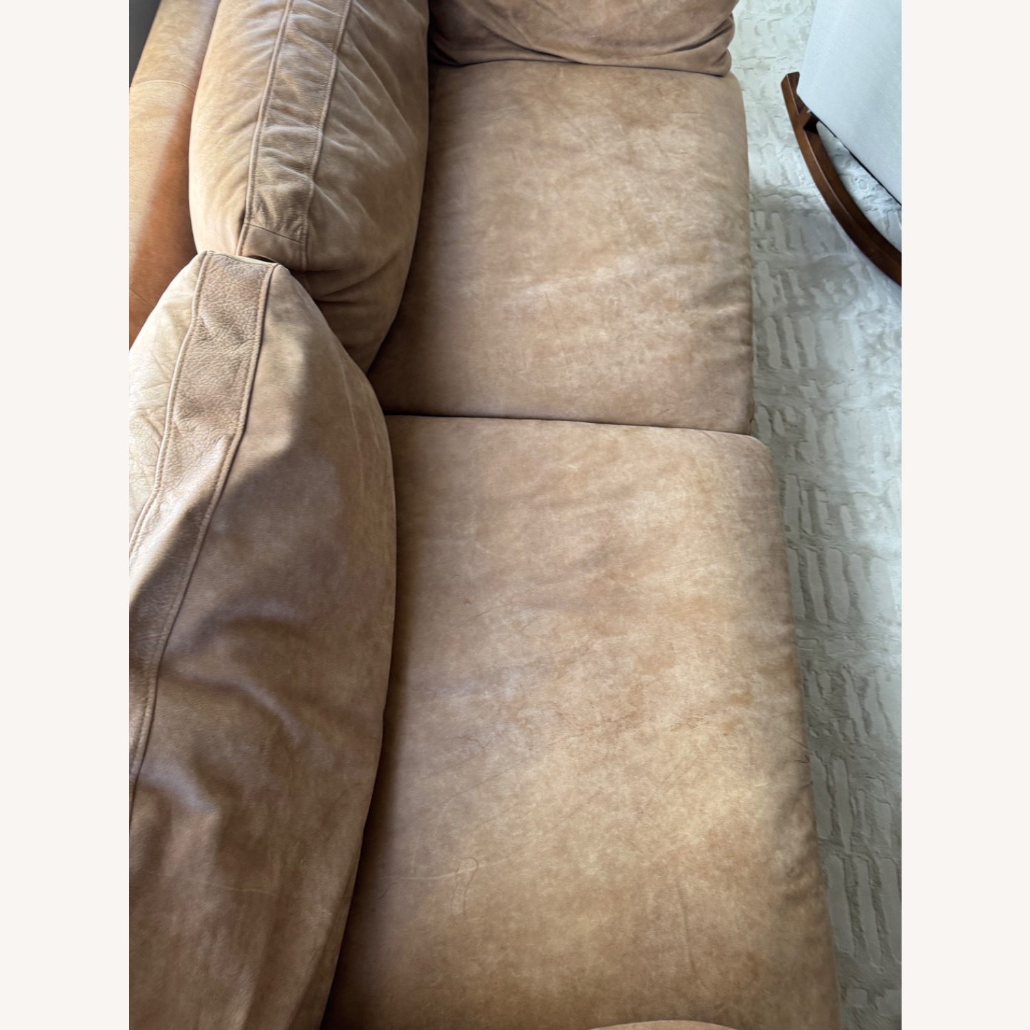 Crate & Barrel Delancey Leather Sofa - image-4
