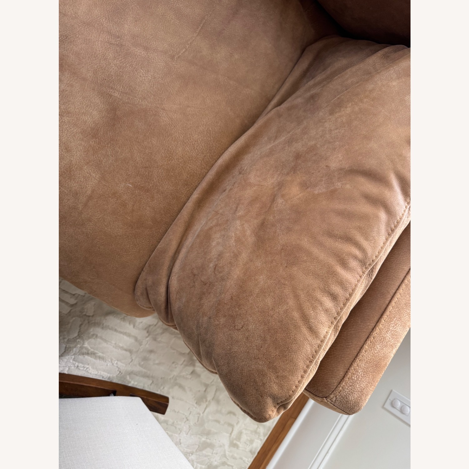 Crate & Barrel Delancey Leather Sofa - image-7