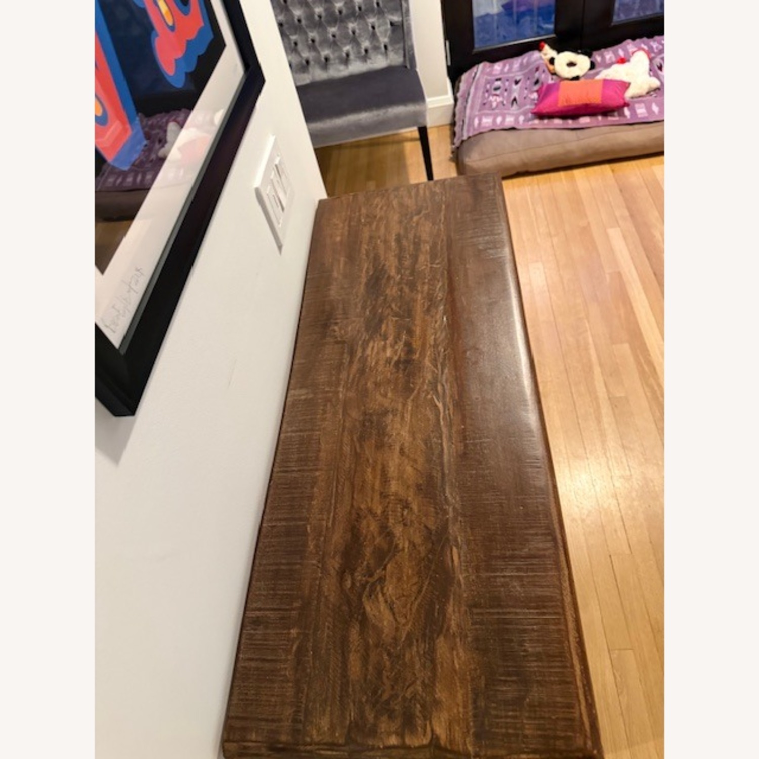 Dark Brown Wood Wine Rack - image-4