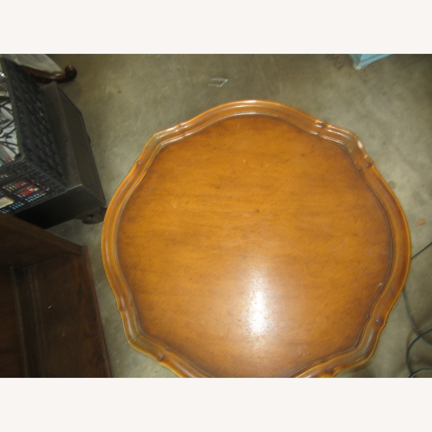 Vintage Ornate Wood Accent Table By Ruder NY  - image-3