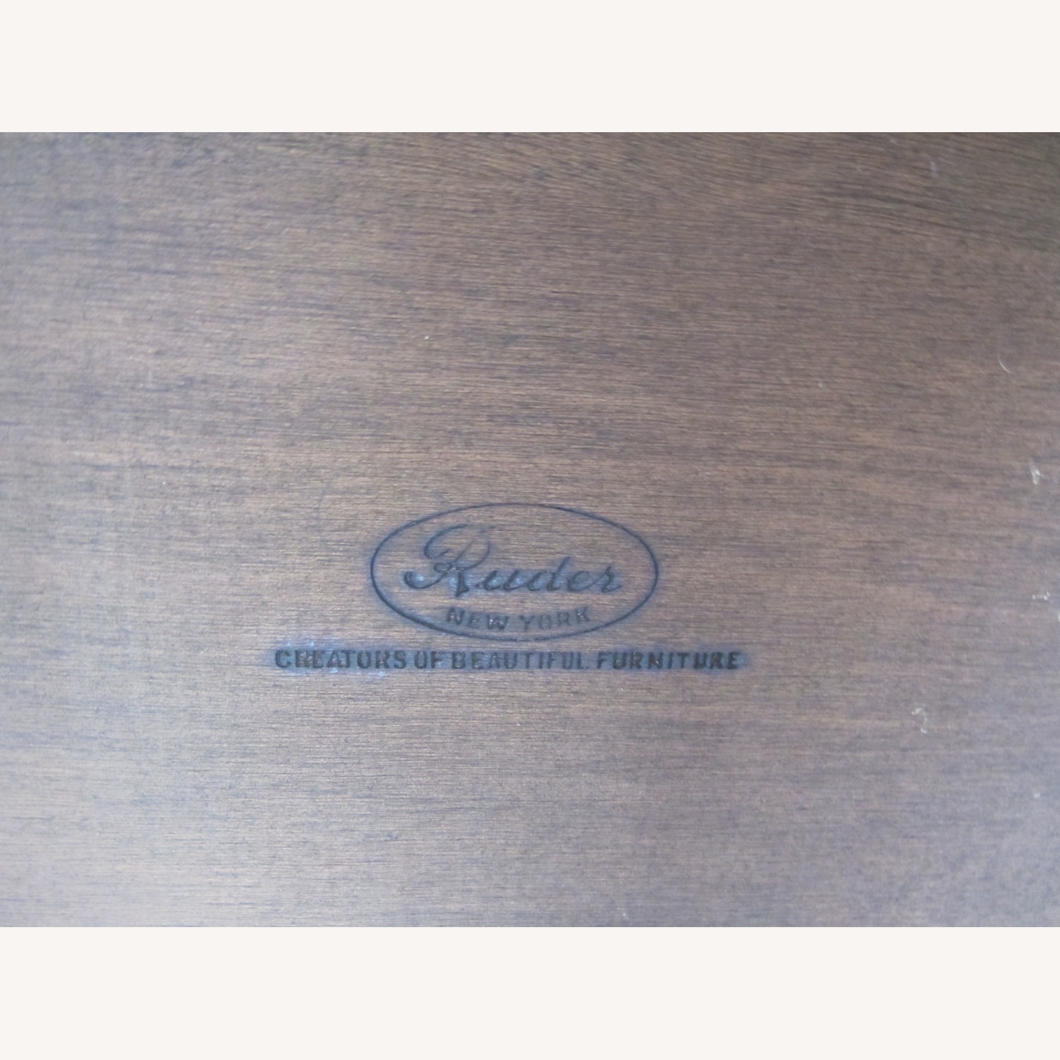 Vintage Ornate Wood Accent Table By Ruder NY  - image-7