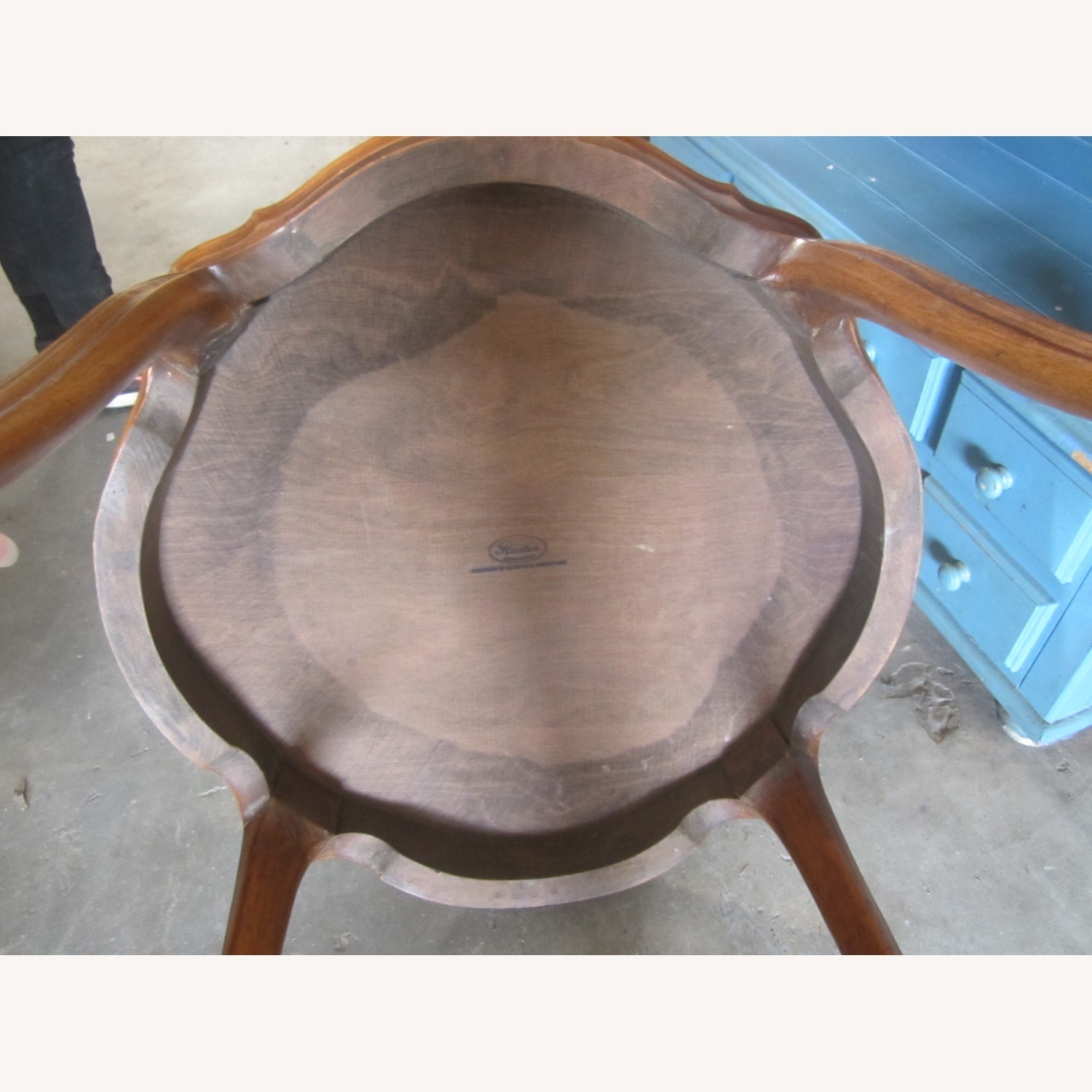 Vintage Ornate Wood Accent Table By Ruder NY  - image-6