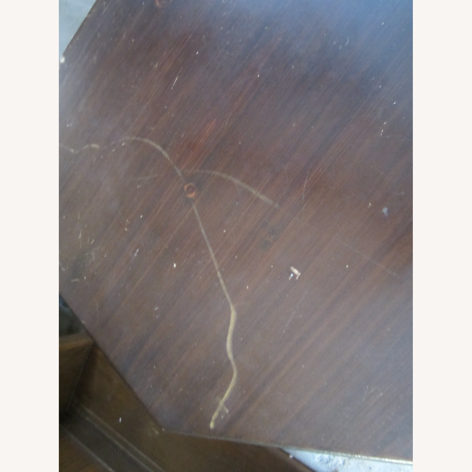 Vintage Handmade Octagon Accent Table - image-7