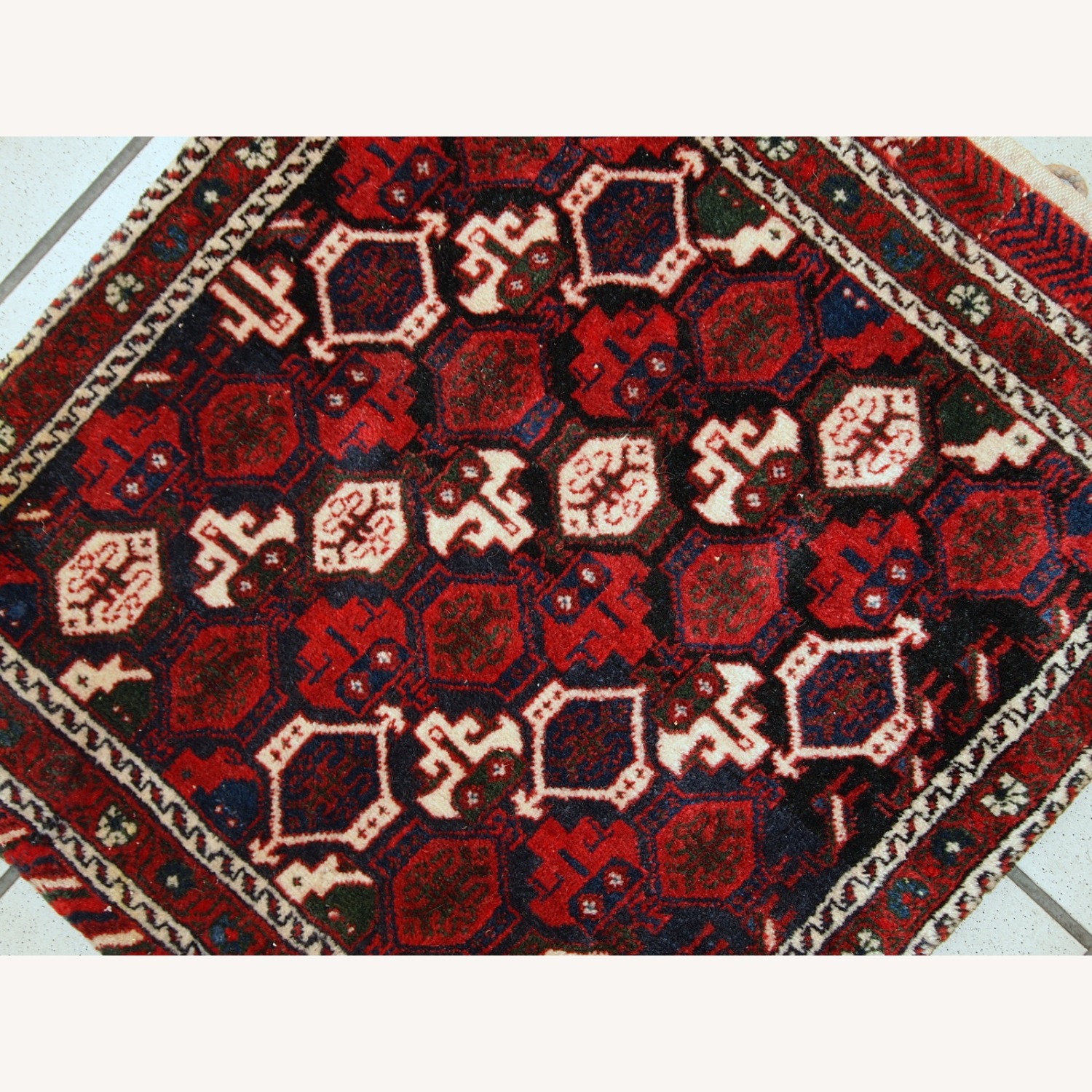 Handmade Vintage Persian Afshar Salt Bag - image-1