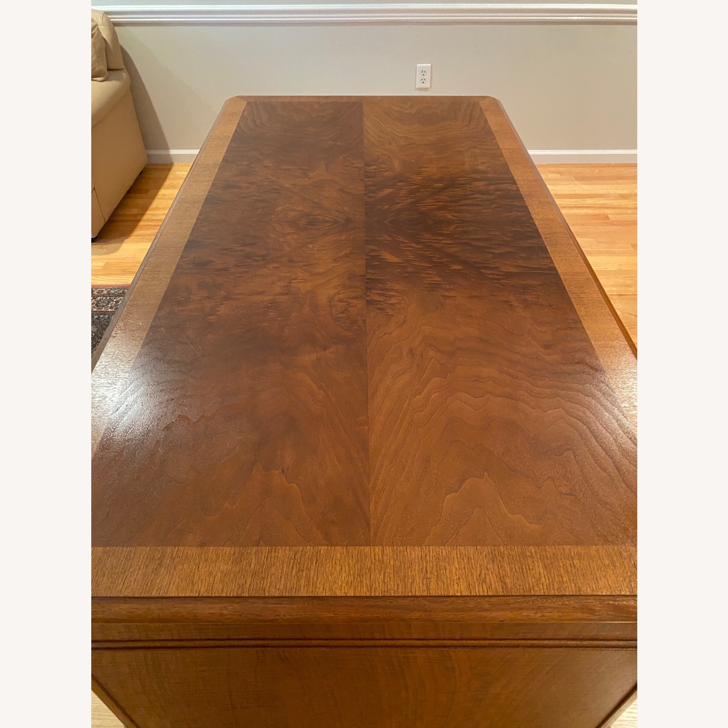 Stow & Davis Walnut and Mahogany Partner’s Desk - image-7