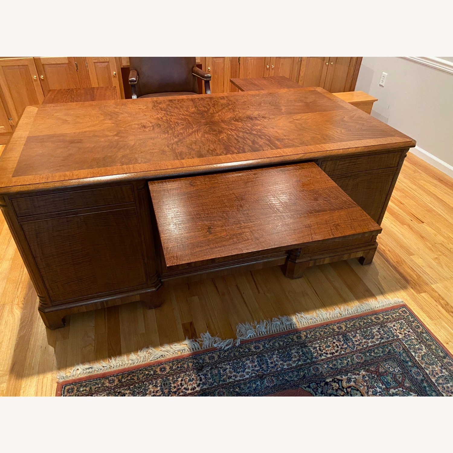 Stow & Davis Walnut and Mahogany Partner’s Desk - image-5