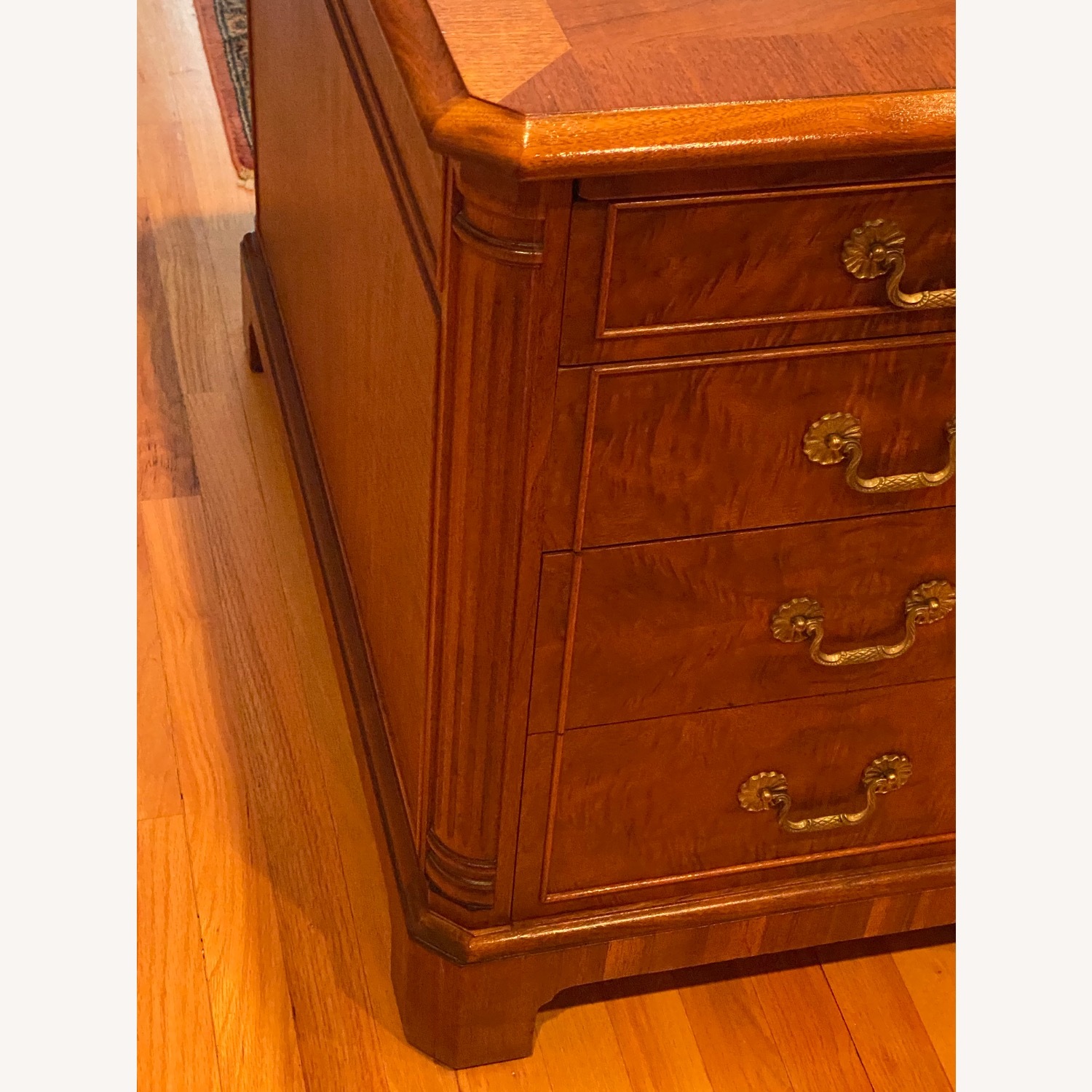 Stow & Davis Walnut and Mahogany Partner’s Desk - image-6