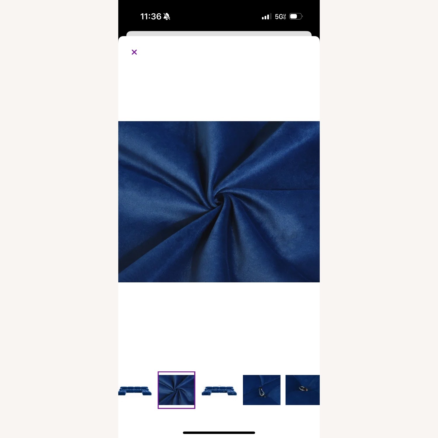 Velvet Modular Sofa with Ottoman - image-3