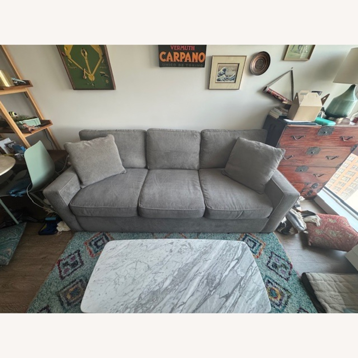 Macy's Radley 86" Fabric Sofa - image-7