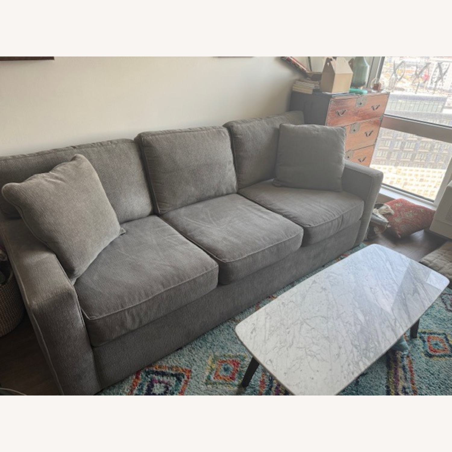 Macy's Radley 86" Fabric Sofa - image-5