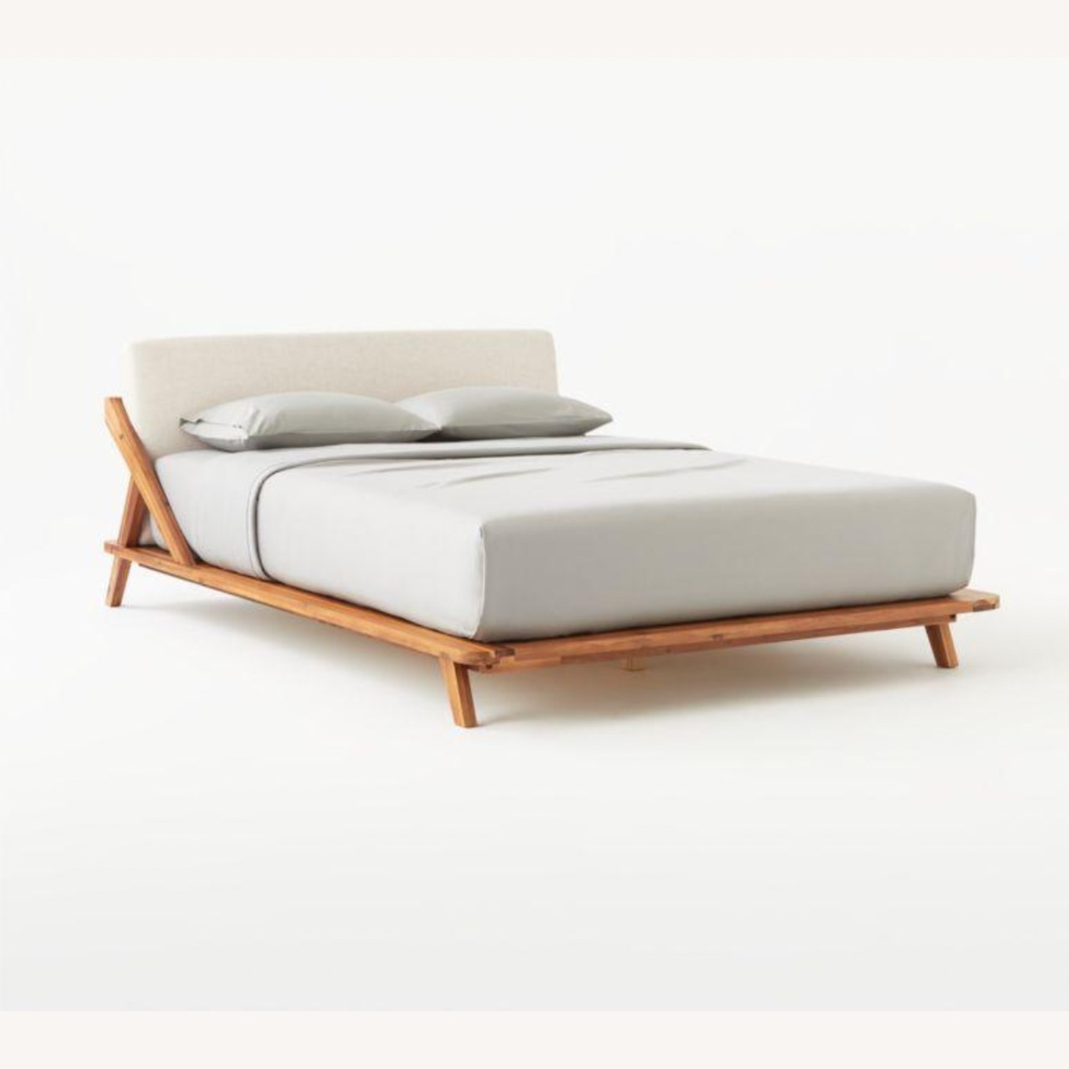 CB2 Drommen Acacia Queen Bed - image-1
