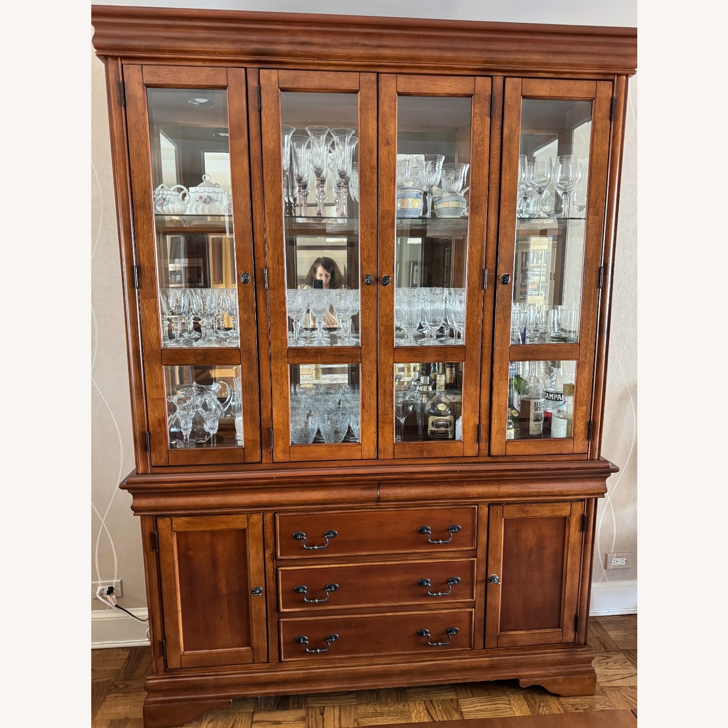 Louis Phillippe Buffet with Hutch - image-0