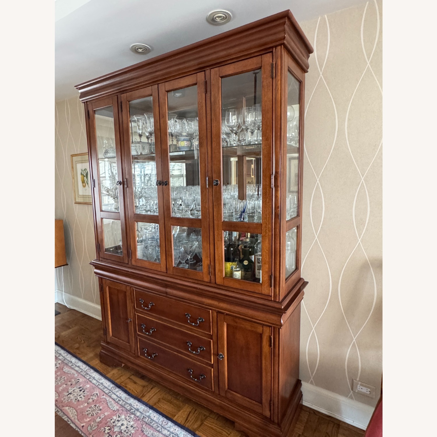 Louis Phillippe Buffet with Hutch - image-1